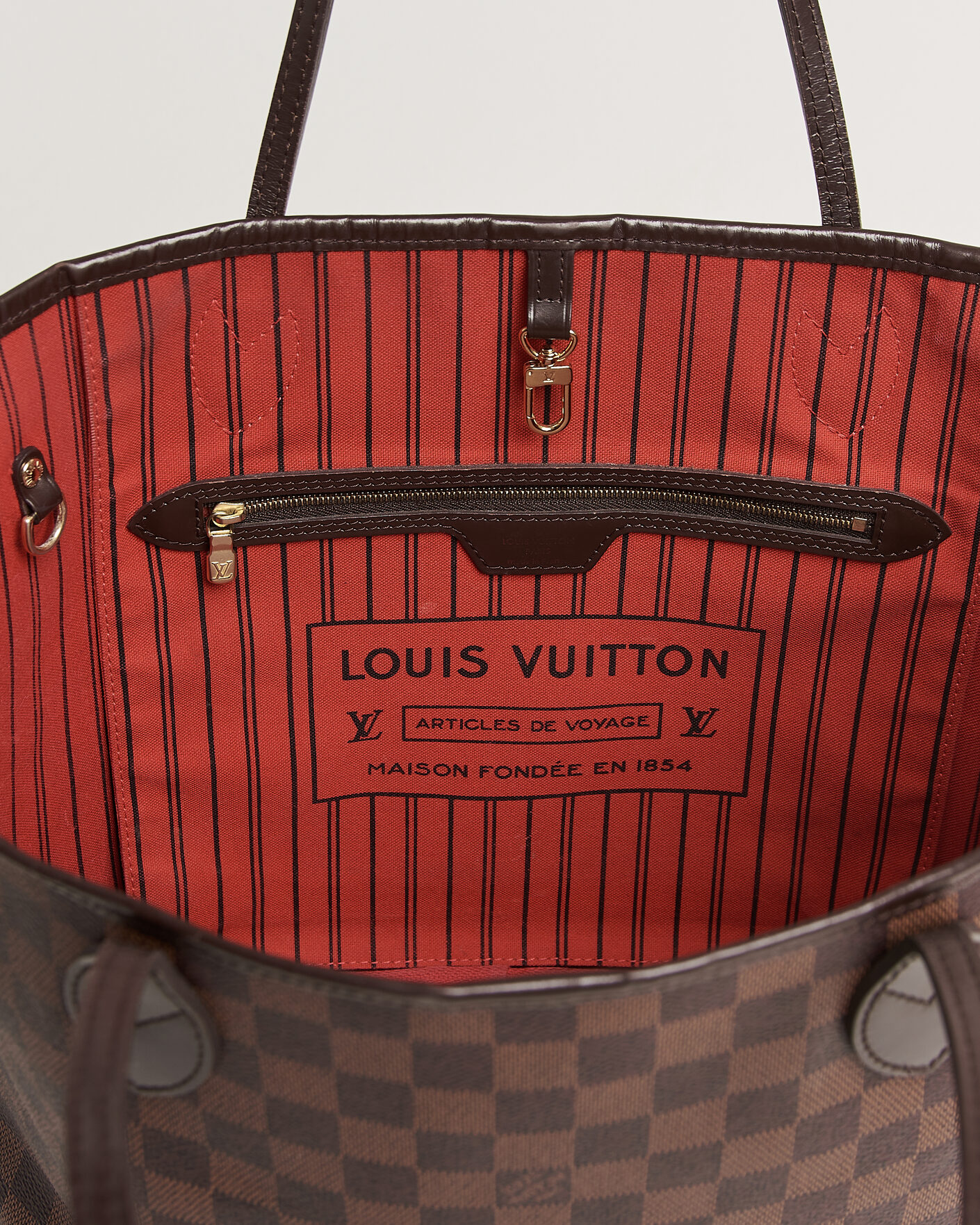 Homme | Pre-Owned & Vintage Bags | Louis Vuitton Pre-Owned | Neverfull MM Damier Ebene