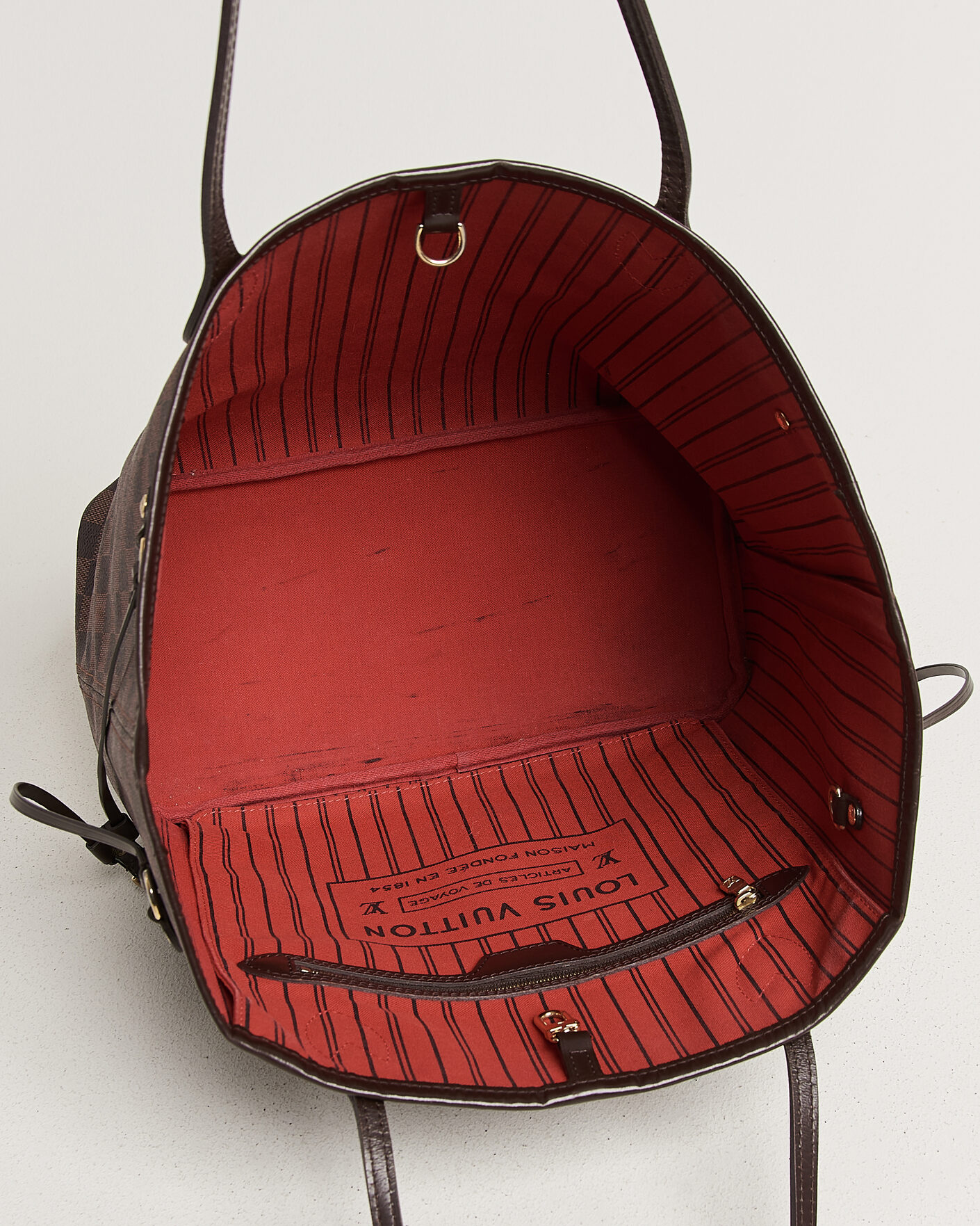 Homme | Pre-Owned & Vintage Bags | Louis Vuitton Pre-Owned | Neverfull MM Damier Ebene