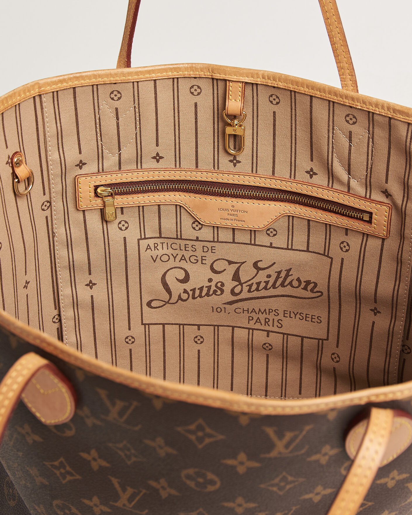 Heren | Pre-Owned & Vintage Bags | Louis Vuitton Pre-Owned | Neverfull MM  Monogram