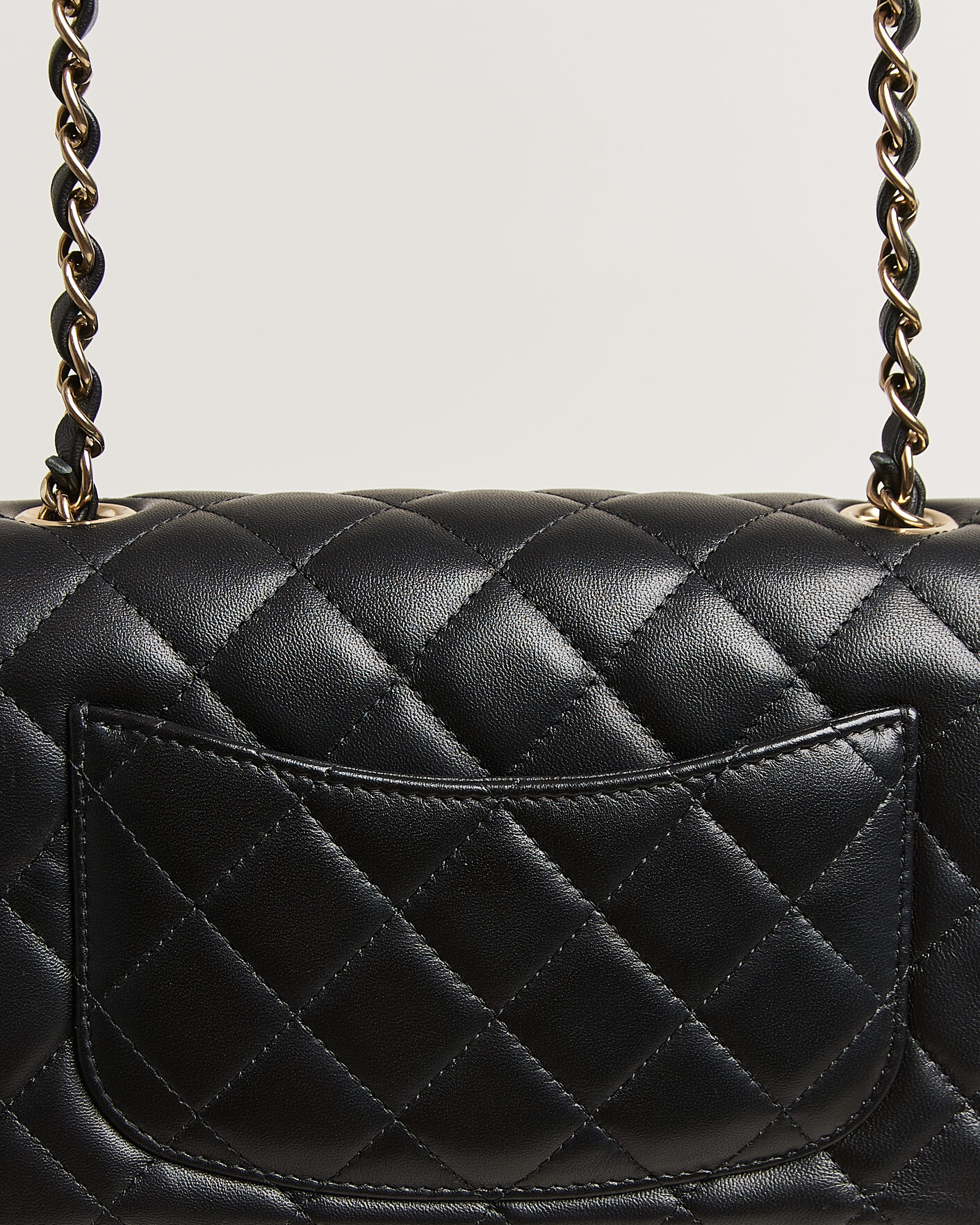 Heren | Pre-Owned & Vintage Bags | Chanel Pre-Owned | Classic Mini Rectangular Single Flap Bag Lambskin Black