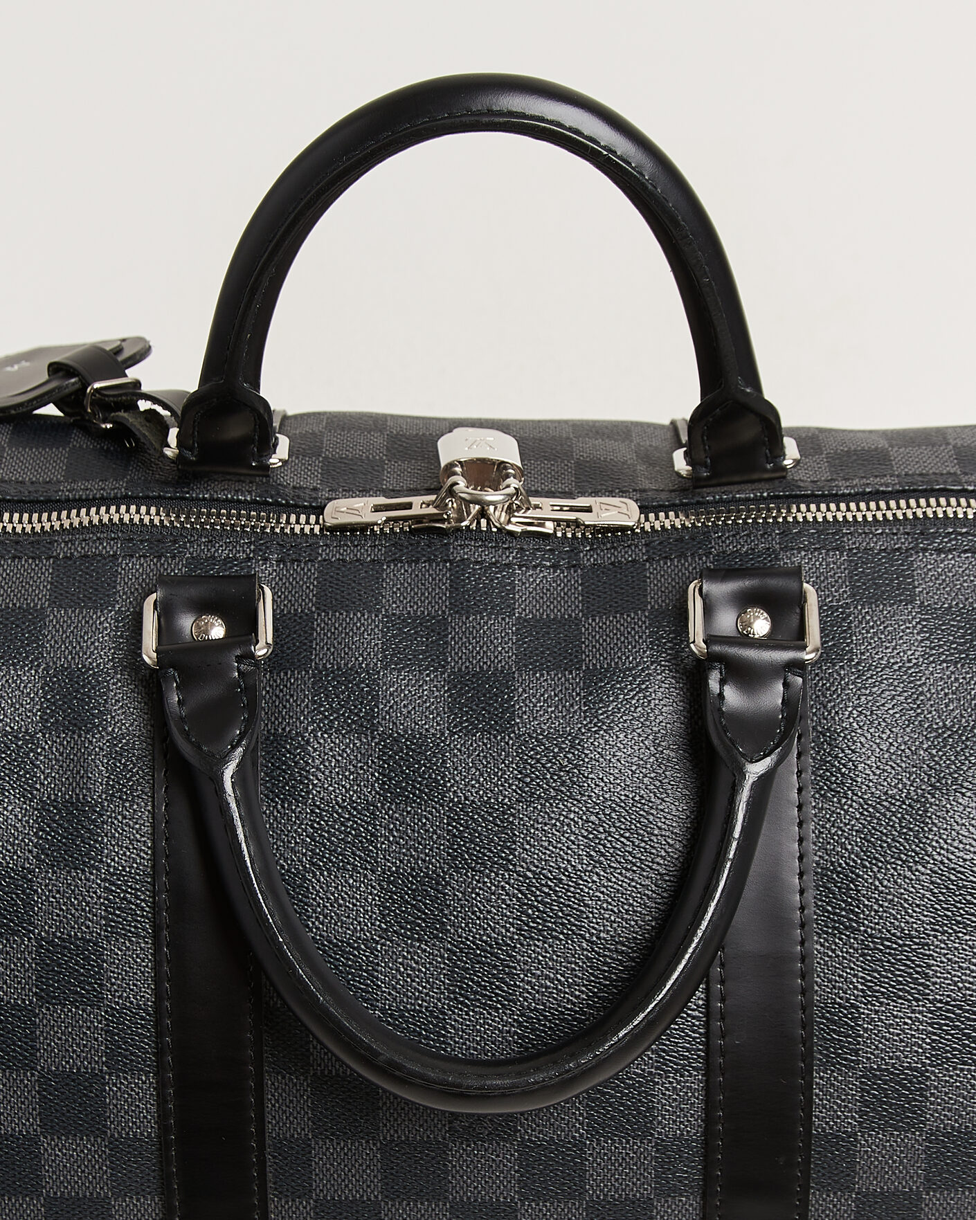 Heren | Pre-Owned & Vintage Bags | Louis Vuitton Pre-Owned | Keepall Bandouliére 55 Damier Graphite