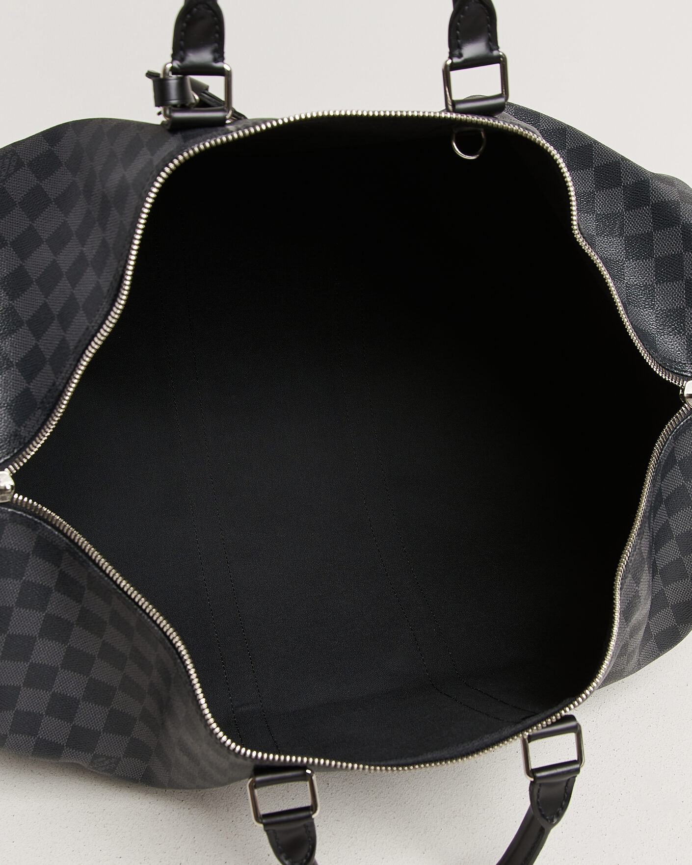 Heren | Pre-Owned & Vintage Bags | Louis Vuitton Pre-Owned | Keepall Bandouliére 55 Damier Graphite