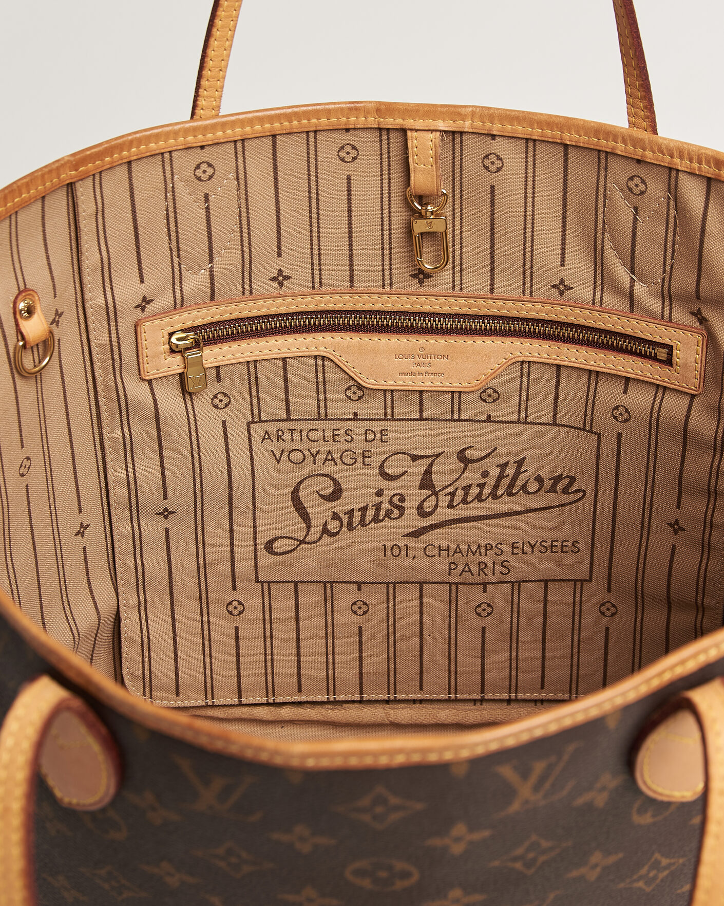 Heren | Pre-Owned & Vintage Bags | Louis Vuitton Pre-Owned | Neverfull MM Monogram