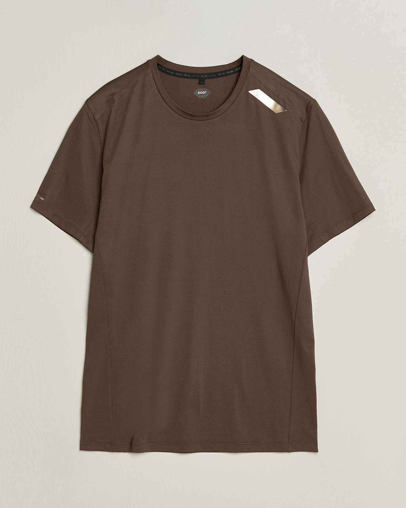 Heren | T-shirts | SOAR Running | Eco Tech T-Shirt Brown