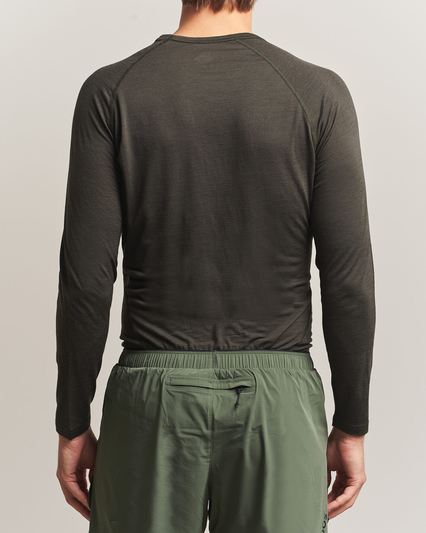 Heren | Truien | SOAR Running | LS Merino/Silk Base Layer Forest
