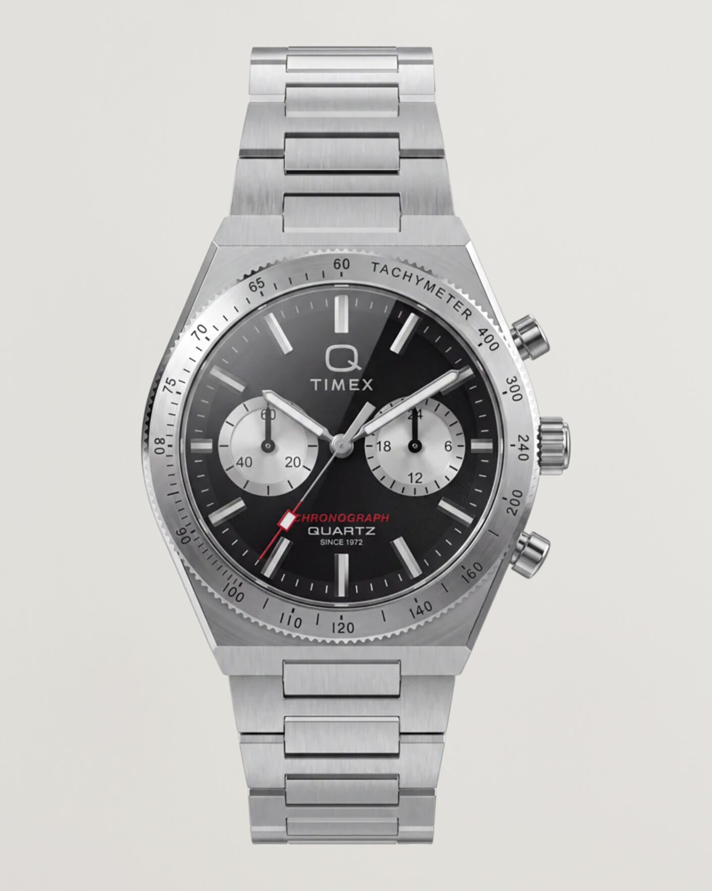 Homme | Timex Q Continental Chronograph 36mm Black Dial | Timex | Q Continental Chronograph 36mm Black Dial