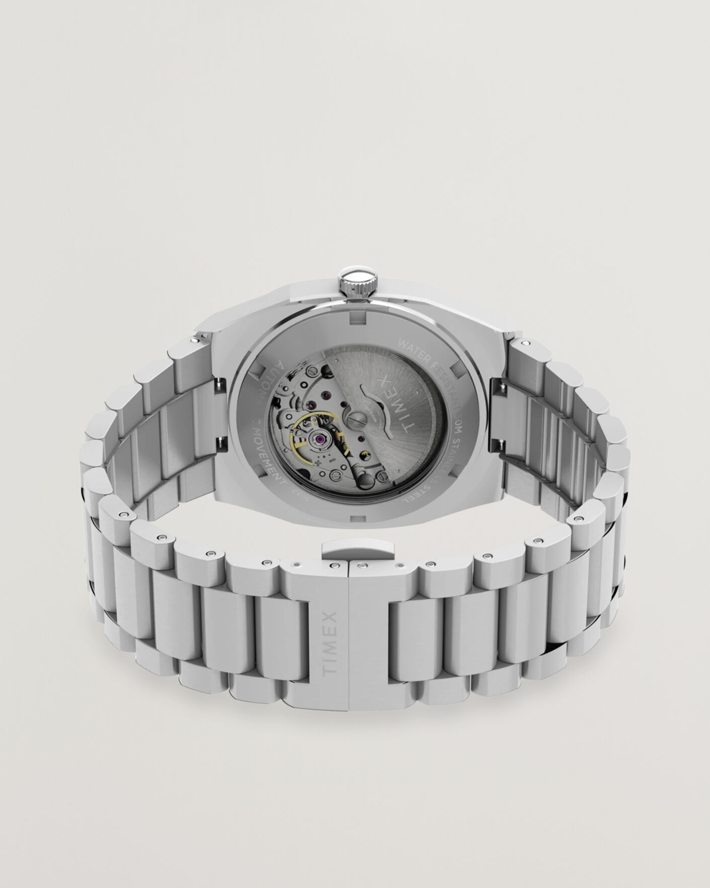 Heren | Timex Automatic E Line Stainless Steel 38mm Silver Dial | Timex | Automatic E Line Stainless Steel 38mm Silver Dial