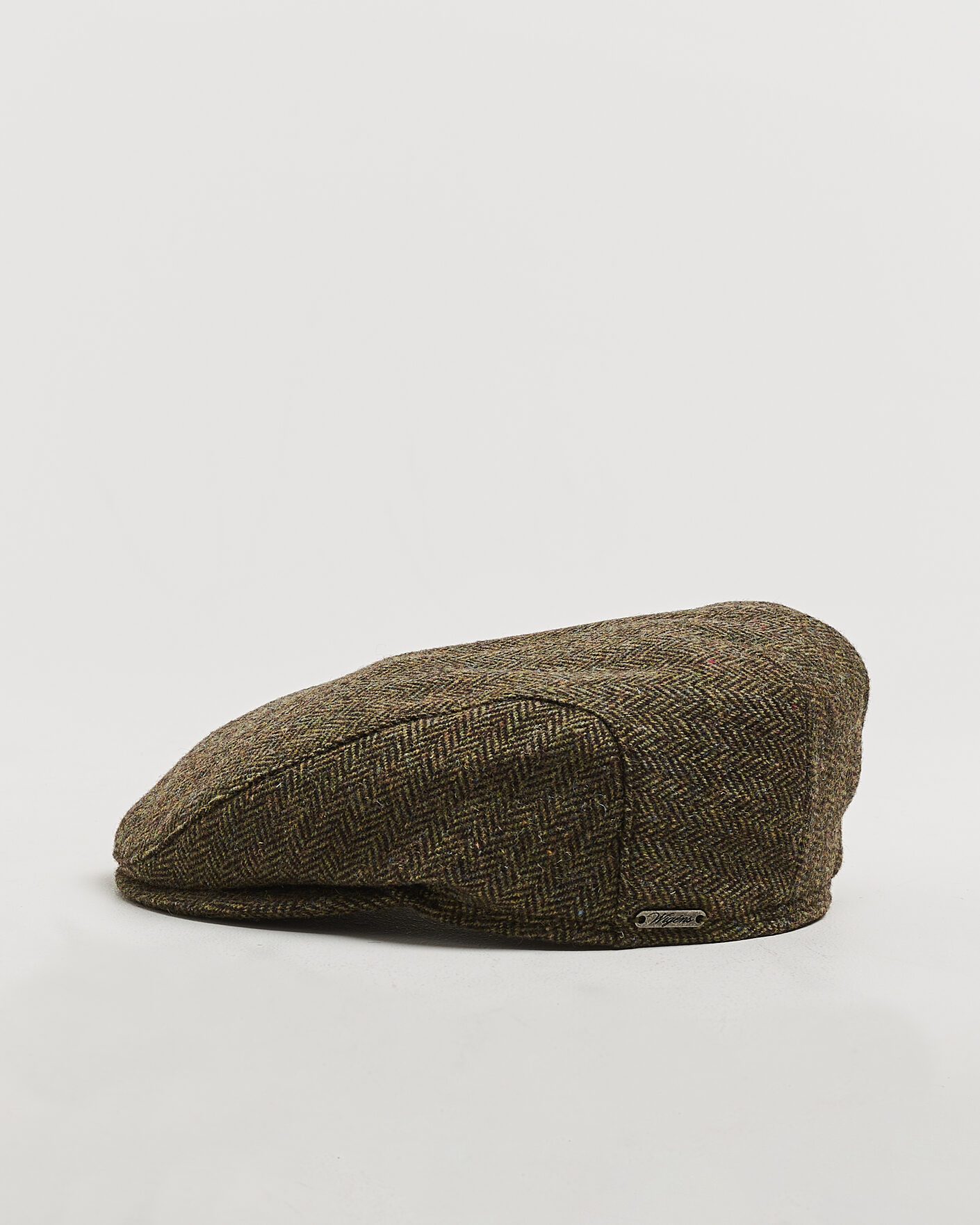 Heren | Hoeden en petten | Wigéns | Ivy Slim Herringbone Cap Olive