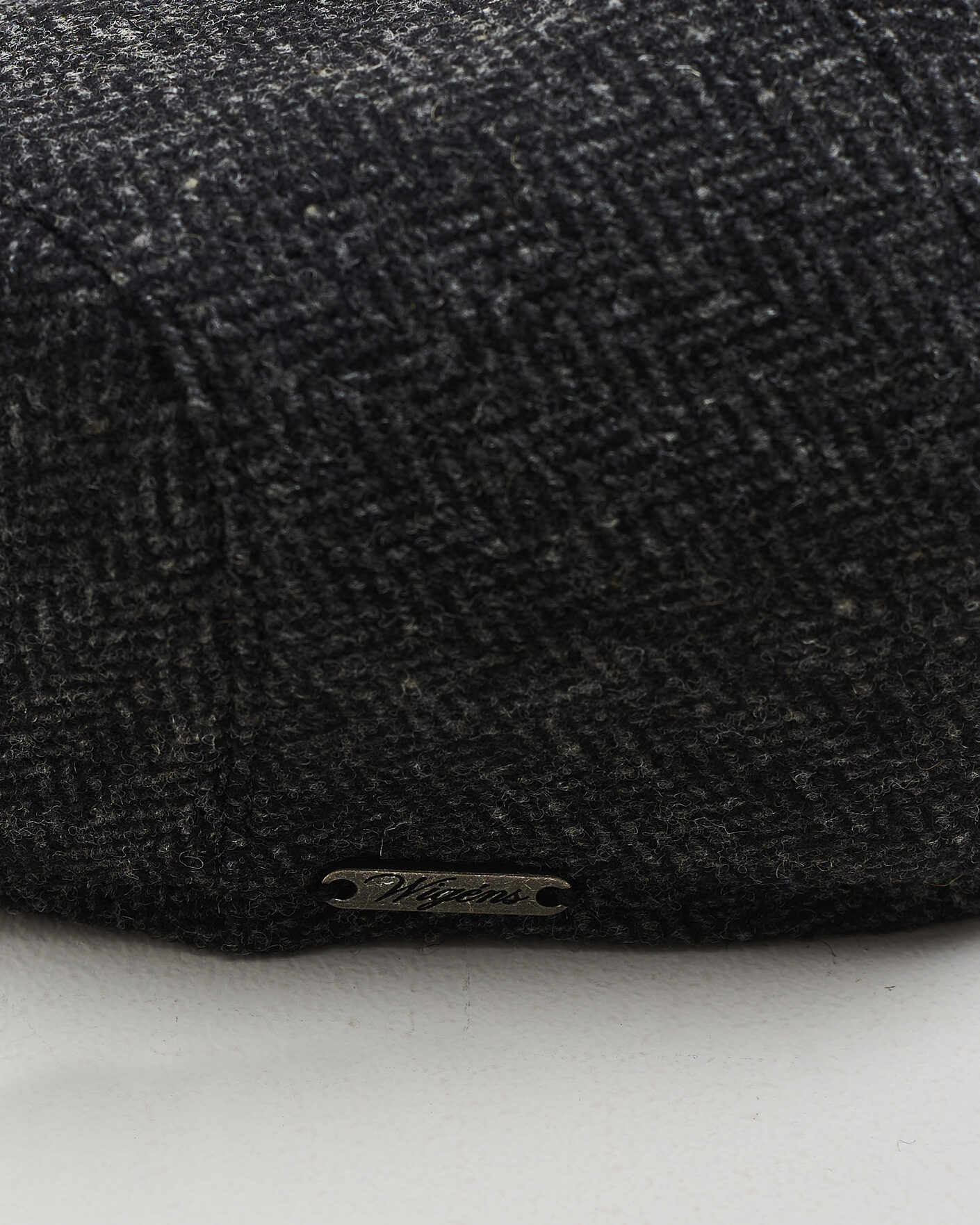 Homme | Bobs Et Casquettes | Wigéns | Ivy Slim Herringbone Cap Dark Grey
