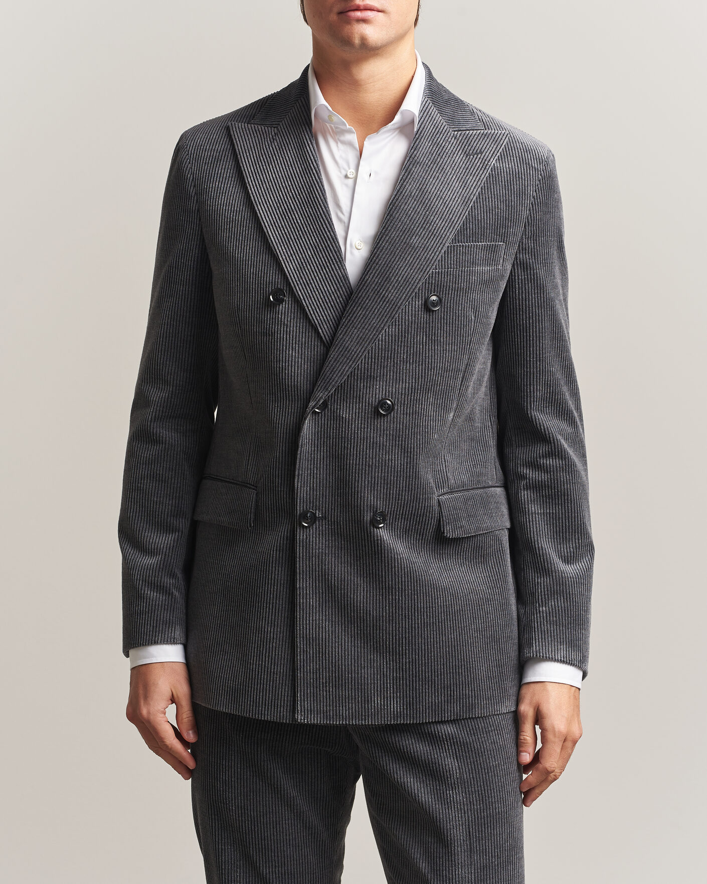 Homme | Blazers | Oscar Jacobson | Farris Corduroy Blazer Grey