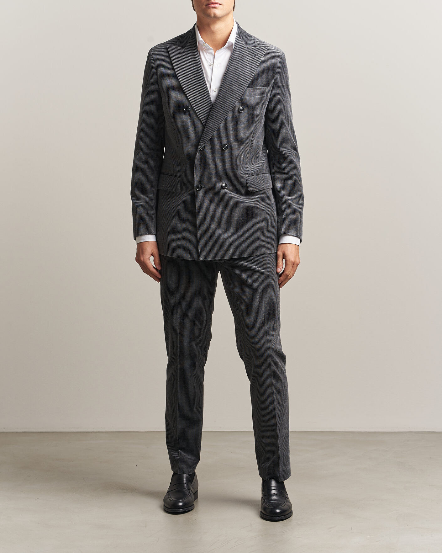 Heren | Broeken | Oscar Jacobson | Dandy Corduroy Trousers Grey