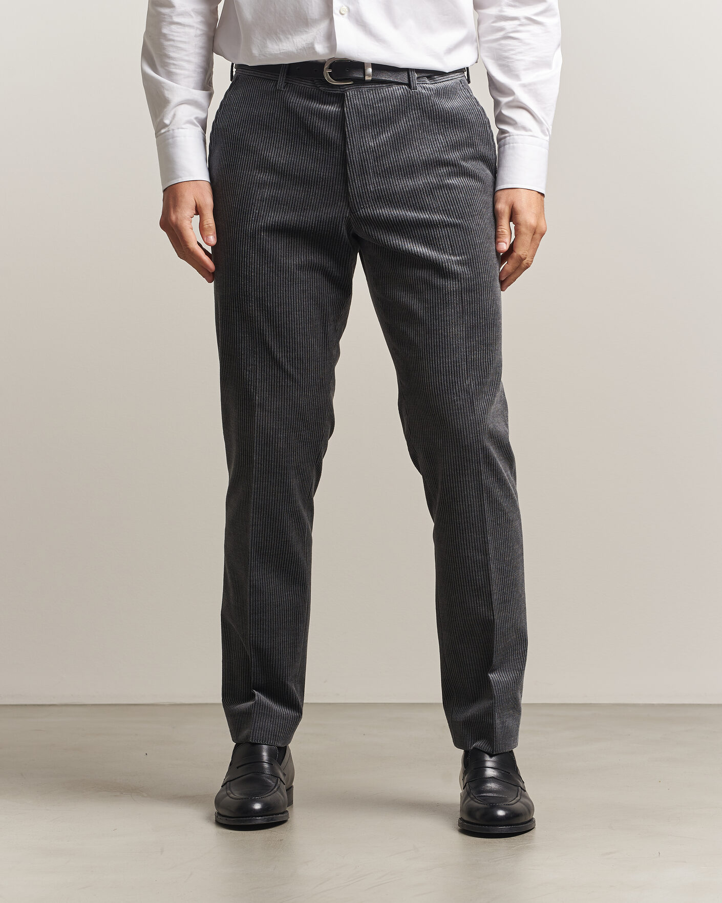 Heren | Broeken | Oscar Jacobson | Dandy Corduroy Trousers Grey