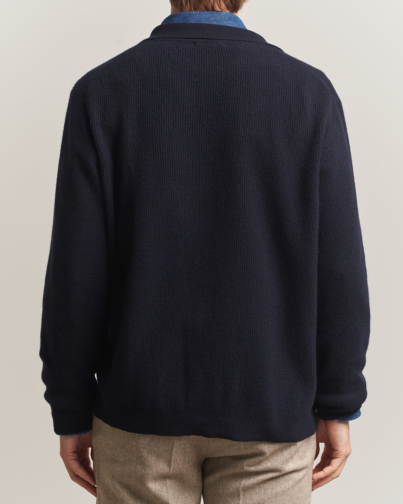 Heren | Truien | Oscar Jacobson | Federico Wool/Cashmere Cardigan Navy