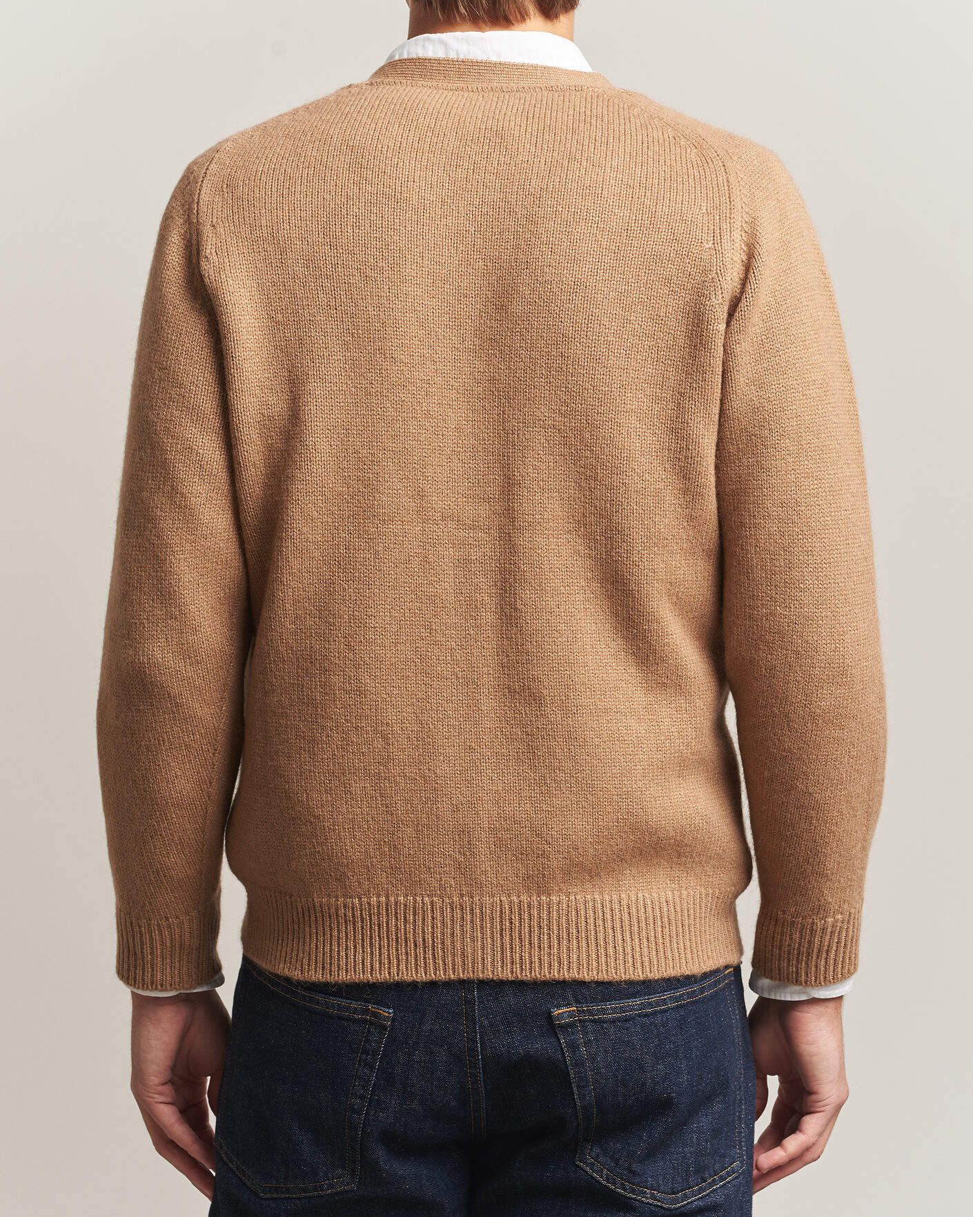 Homme | Pulls Et Tricots | William Lockie | Datchet Camelhair Cardigan Natural Brown
