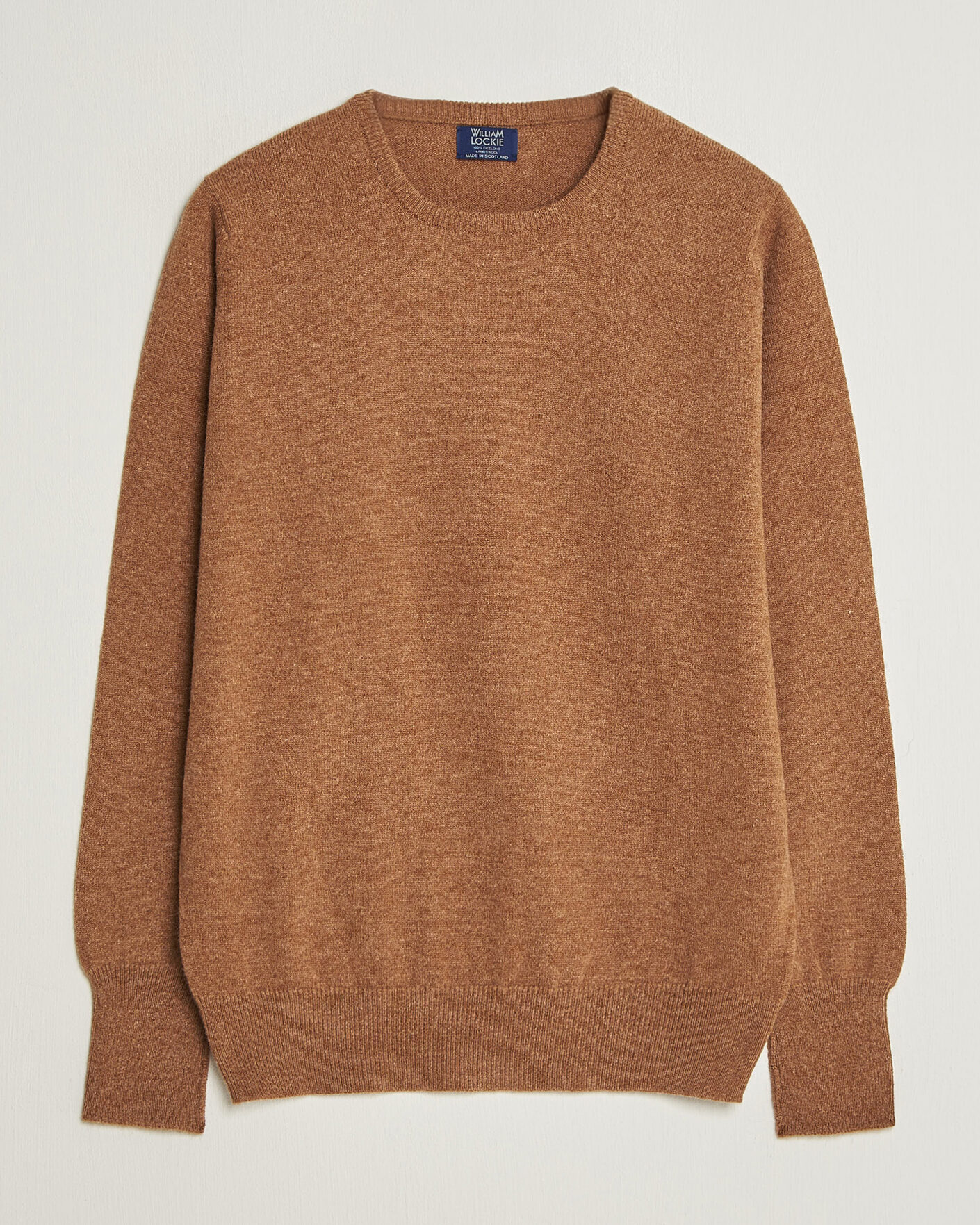 Homme | Pulls Et Tricots | William Lockie | Rob Lambswool Crewneck Driftwood