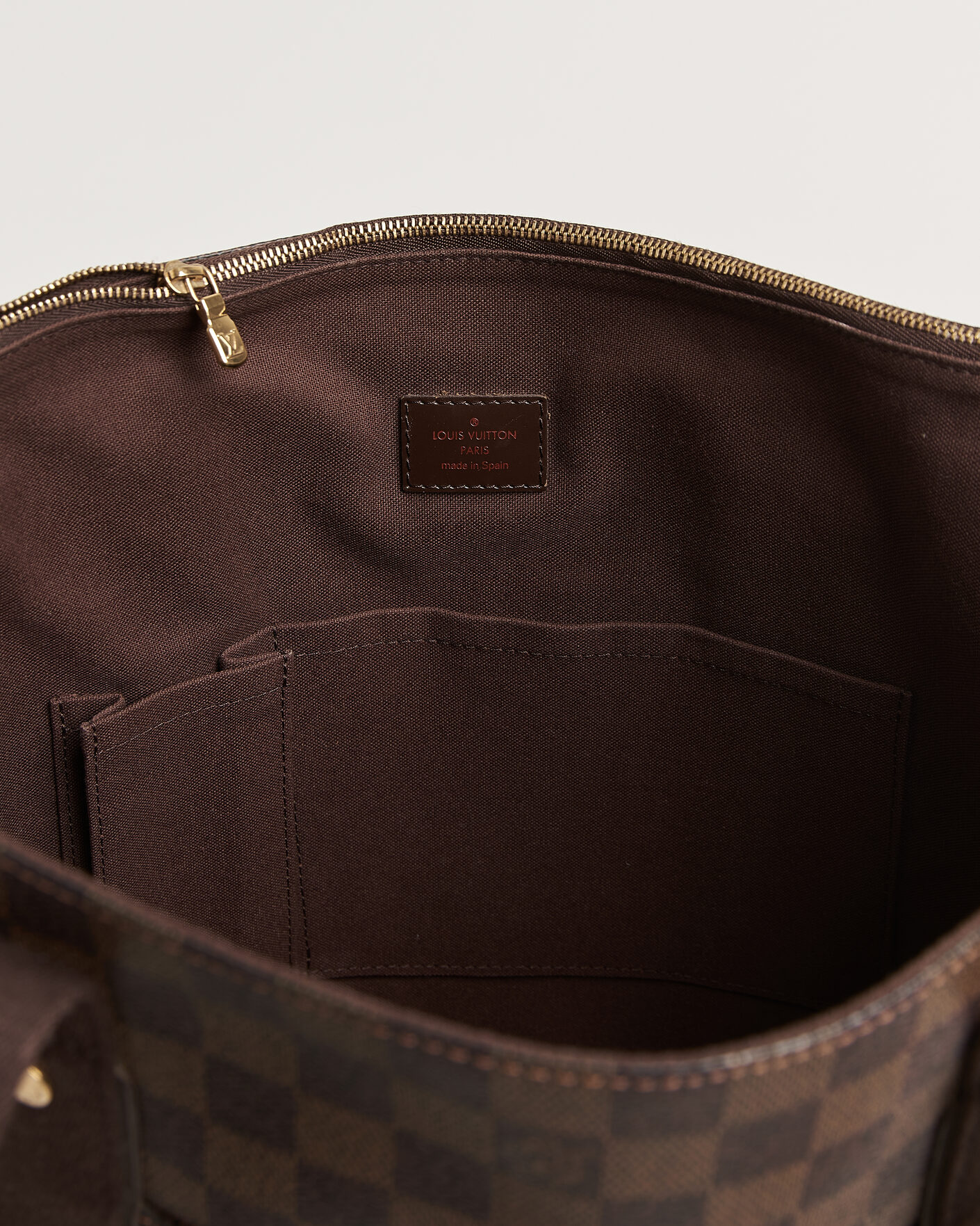 Homme | Pre-Owned & Vintage Bags | Louis Vuitton Pre-Owned | Cabas Bobur Tote Bag Damier Ebene
