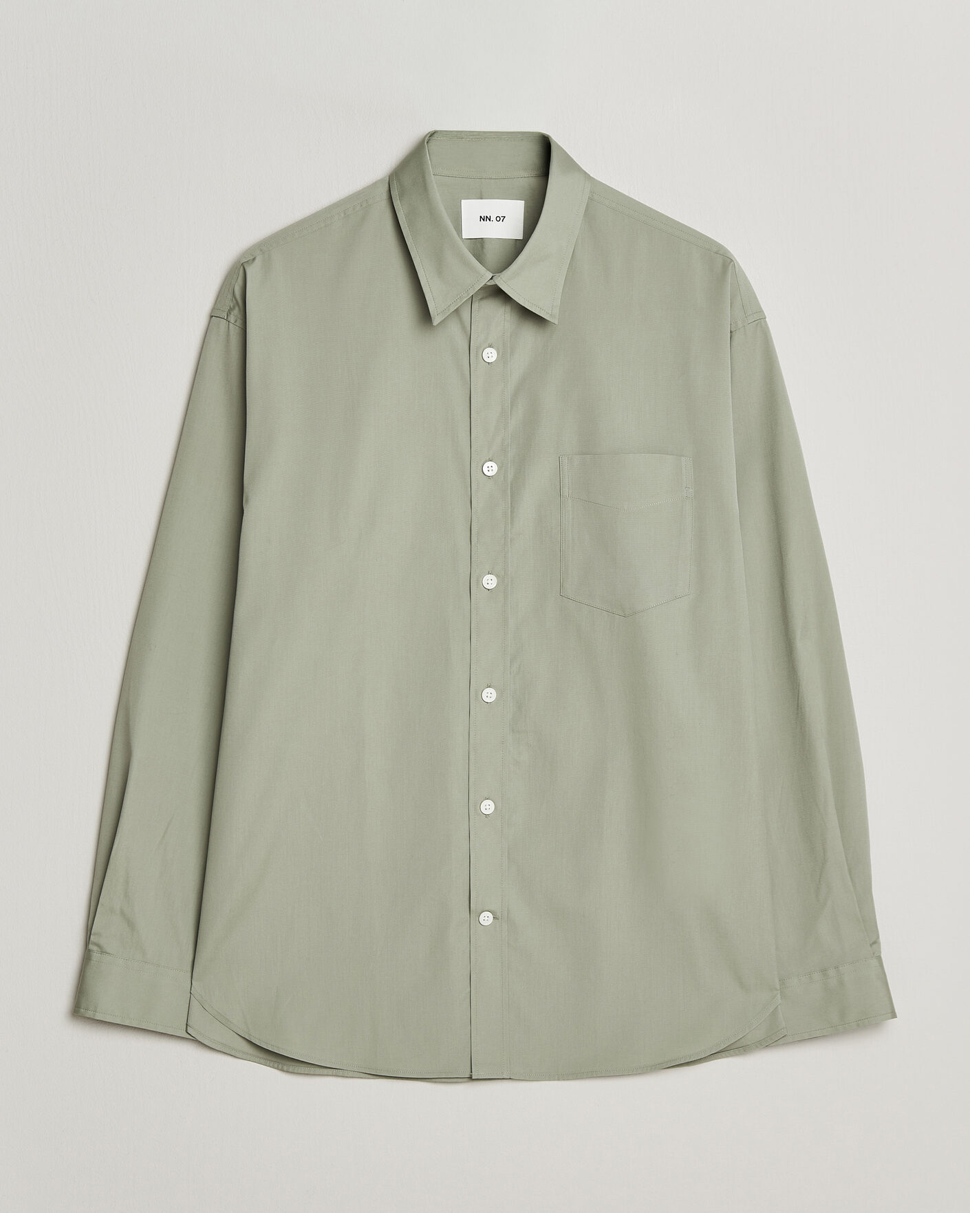 Heren | Overhemden | NN07 | Skyler Relaxed Fit Supima Cotton Shirt Pale Green