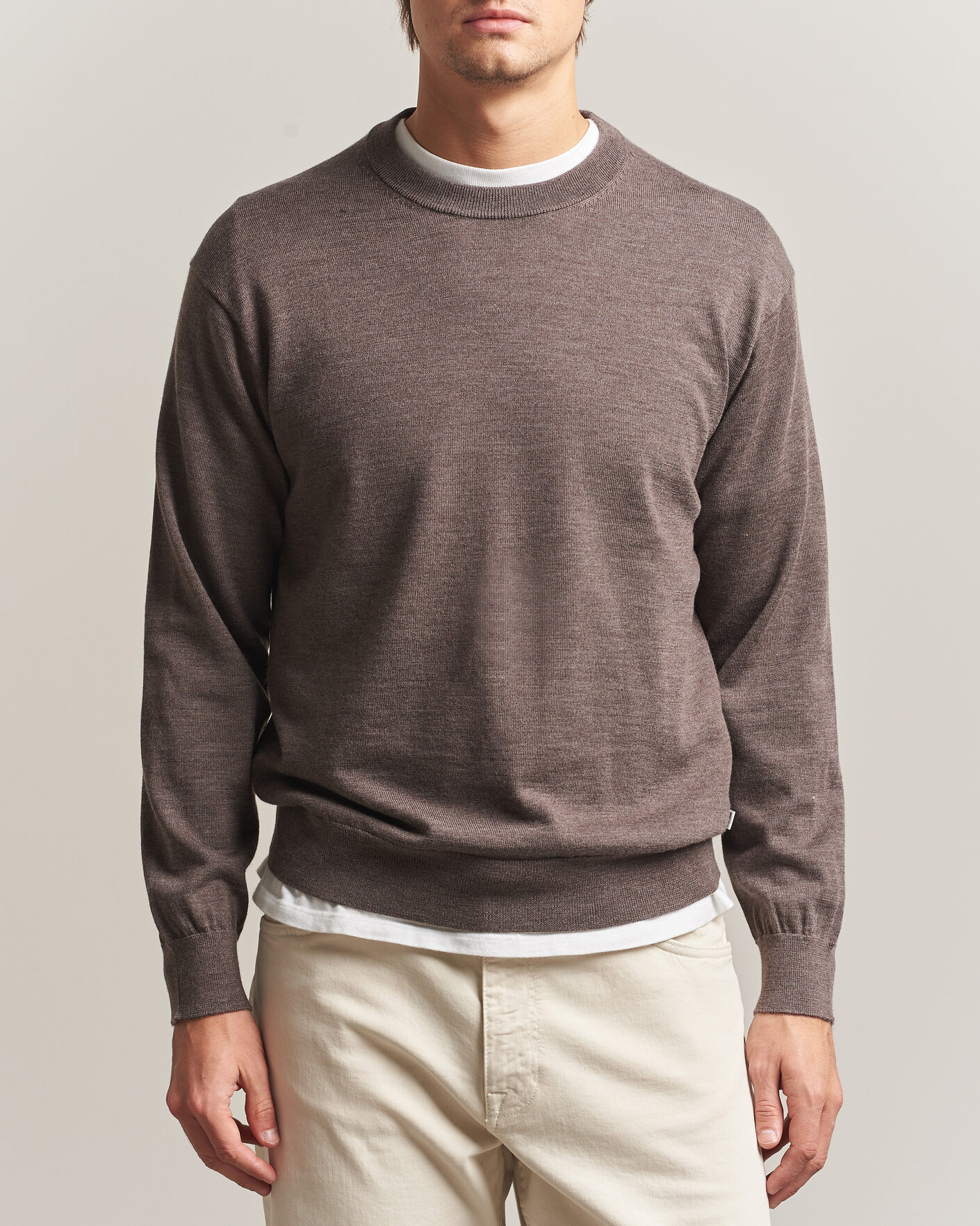 Homme | Pulls Et Tricots | NN07 | Nate Wool Knitted Crew Neck Mable Husk