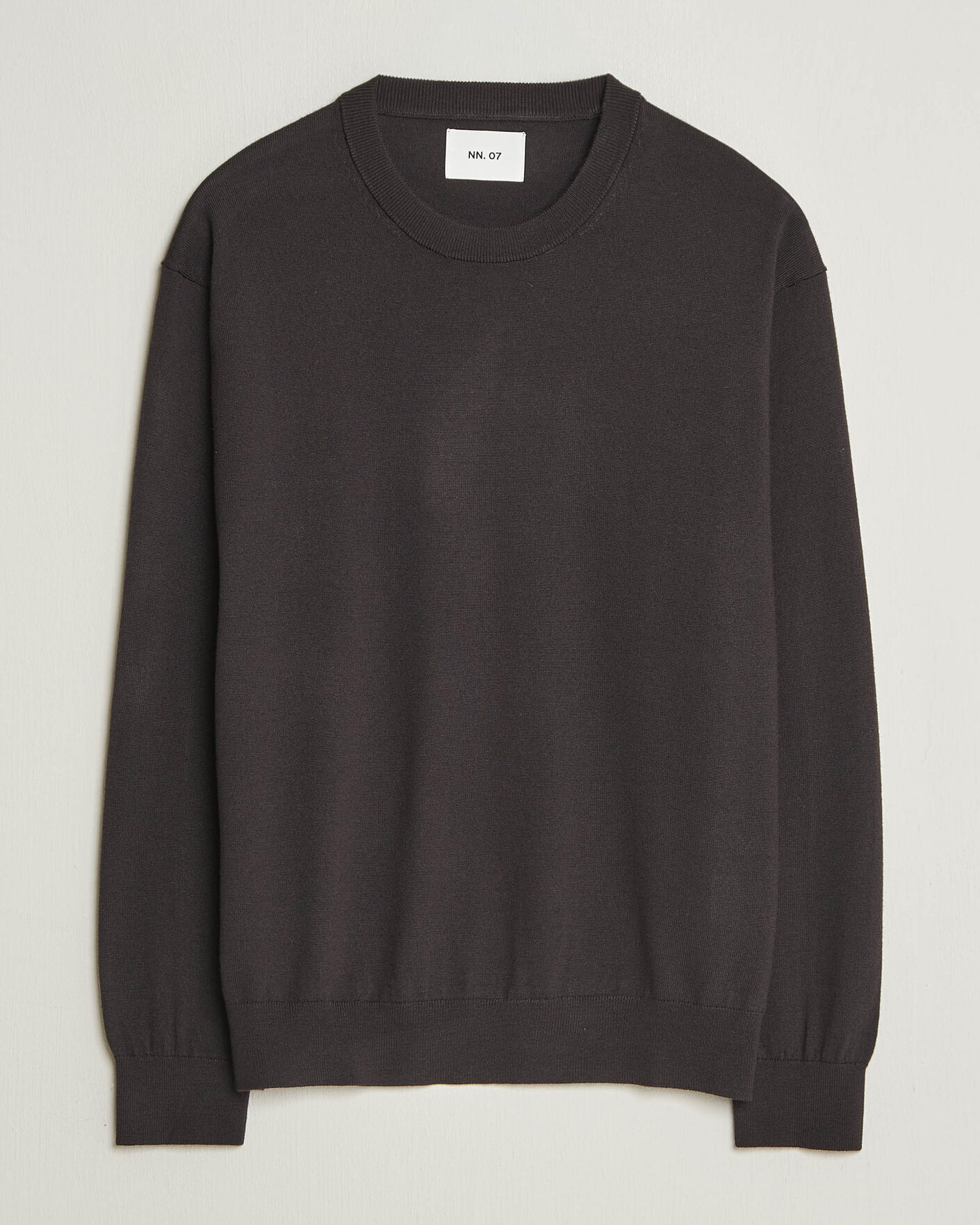 Heren | Truien | NN07 | Nate Wool Knitted Crew Neck Deep Truffle