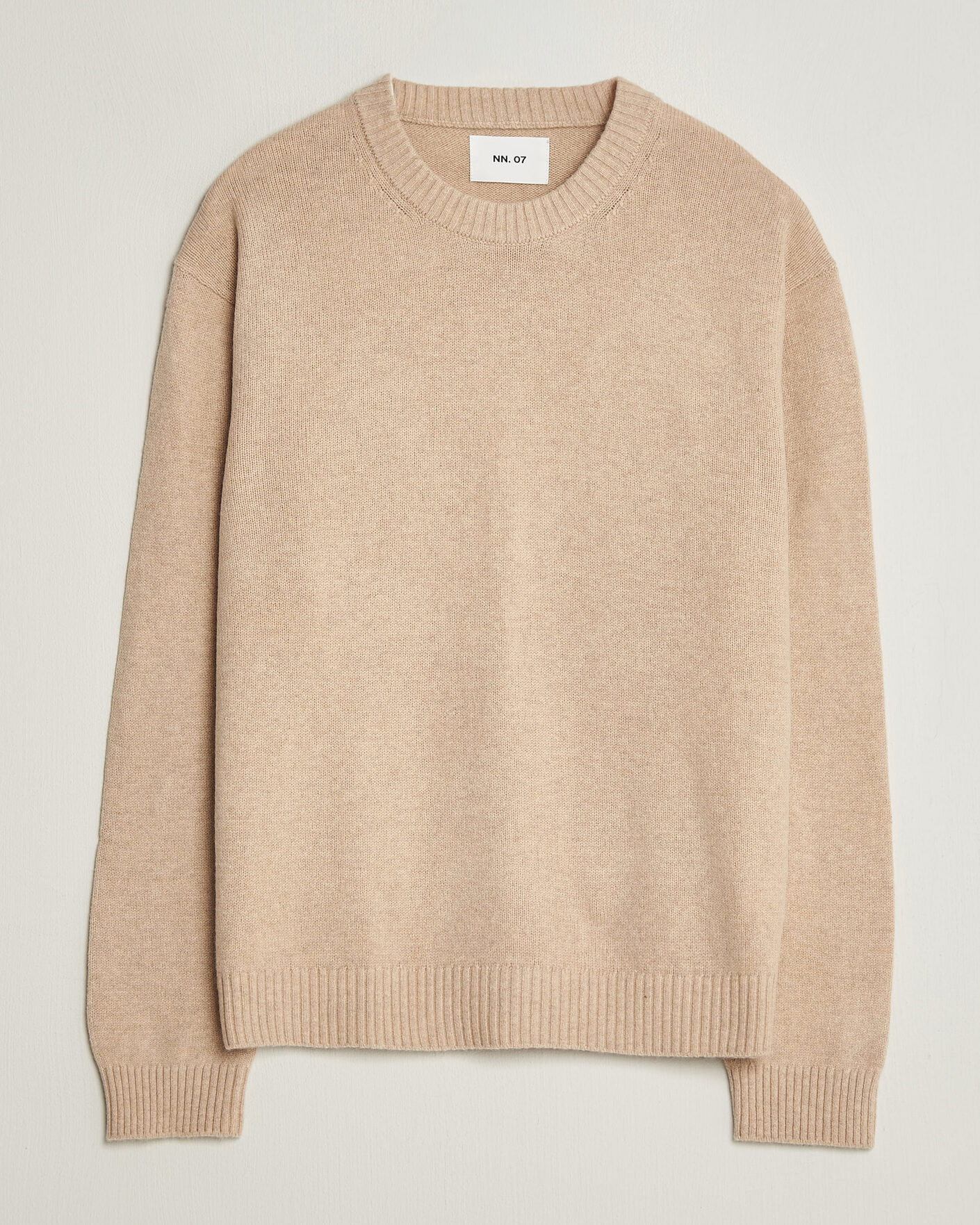 Heren | Truien | NN07 | Russel Wool/Cotton Knitted Sweater Ecru