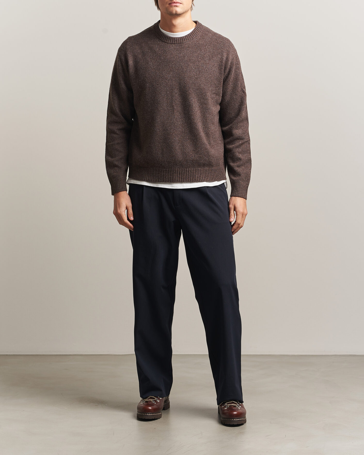 Homme | Pulls Et Tricots | NN07 | Russel Wool/Cotton Knitted Sweater Mable Husk