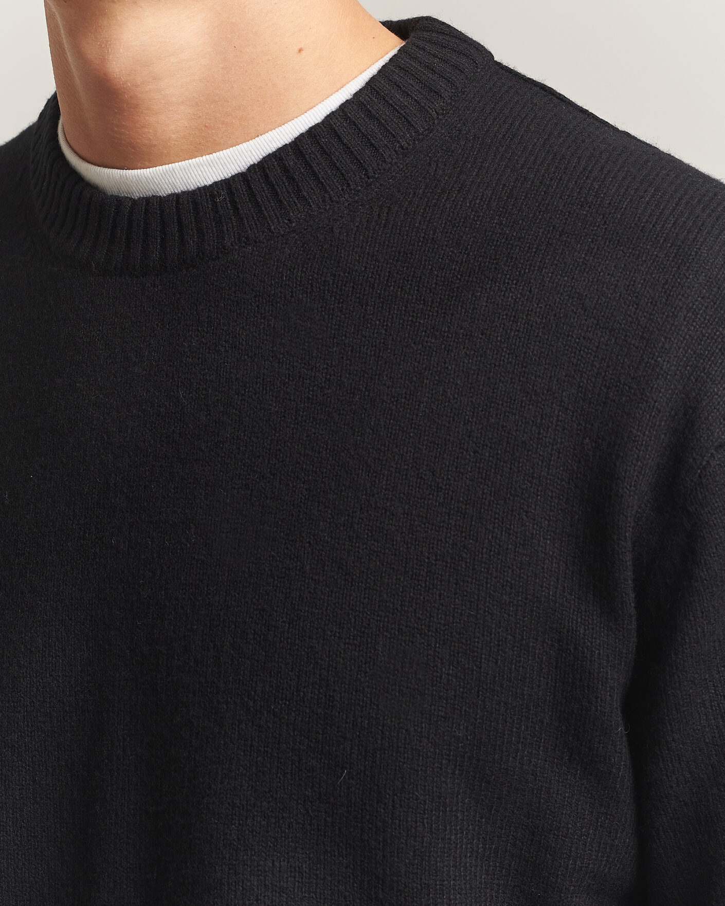 Homme | Pulls Et Tricots | NN07 | Russel Wool/Cotton Knitted Sweater Black