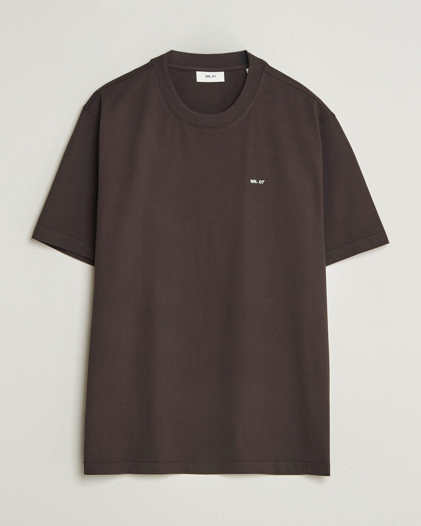 Heren | T-shirts | NN07 | Adam Crew Neck T-Shirt Deep Truffle