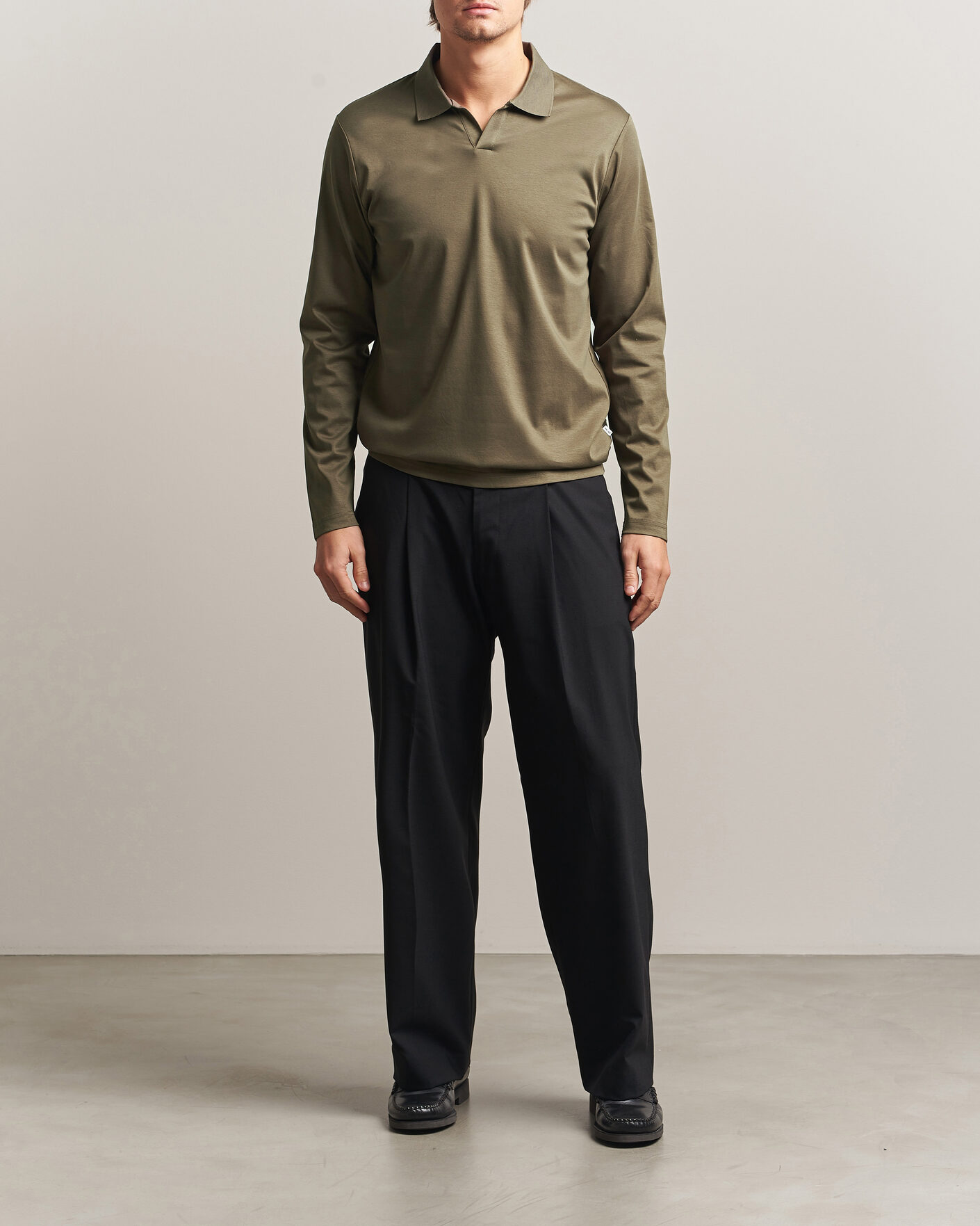 Homme | Polos | NN07 | Paul Long Sleeve Polo Mable Husk