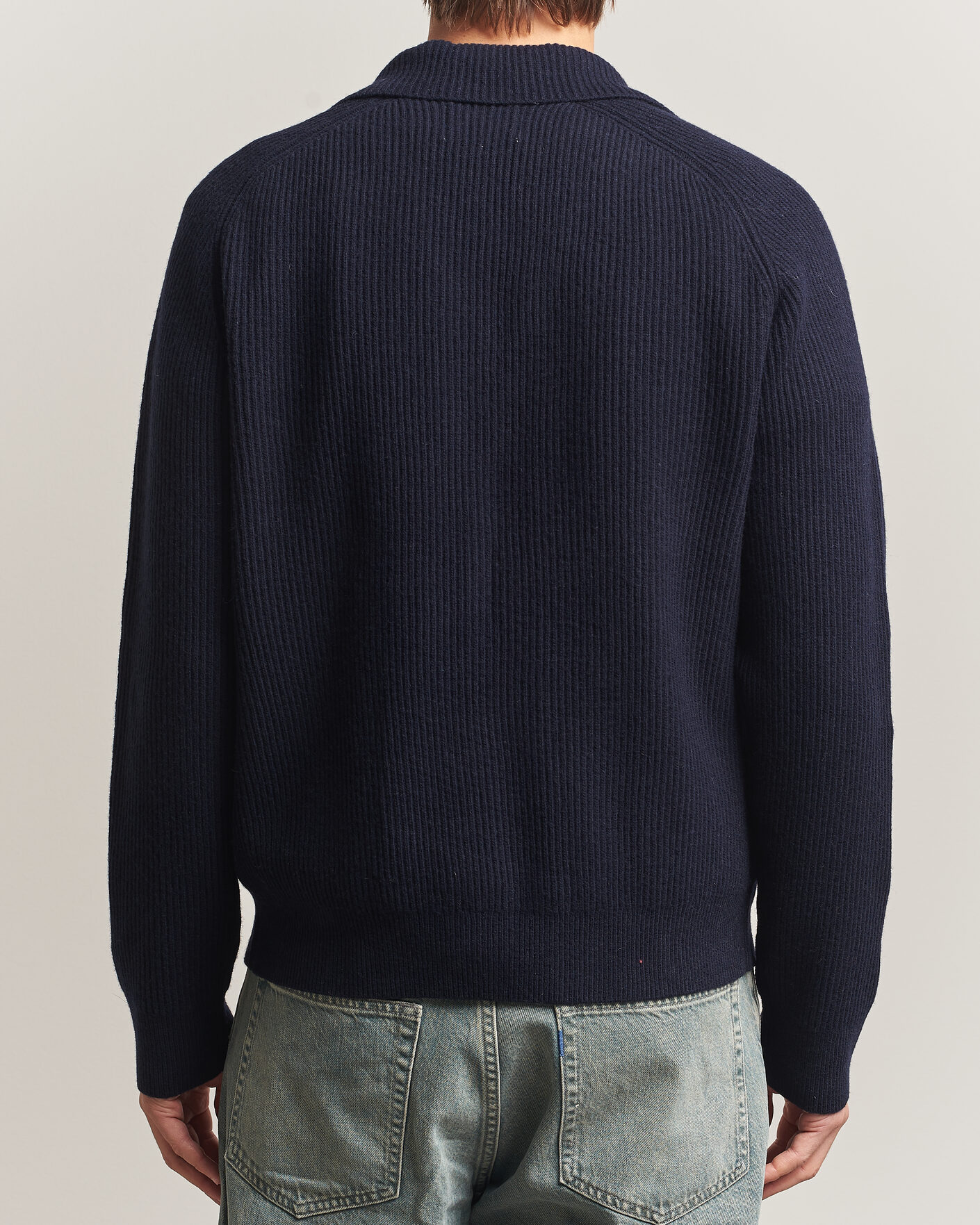 Heren | Truien | NN07 | Shane Wool Knitted Cardigan Navy Blue