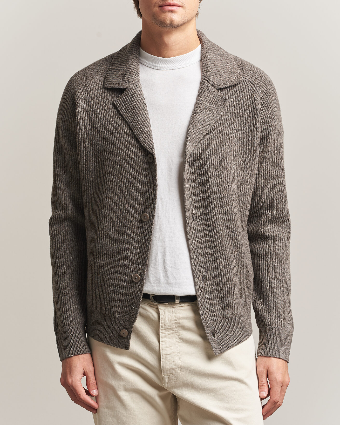 Homme | Pulls Et Tricots | NN07 | Shane Wool Knitted Cardigan Mable Husk