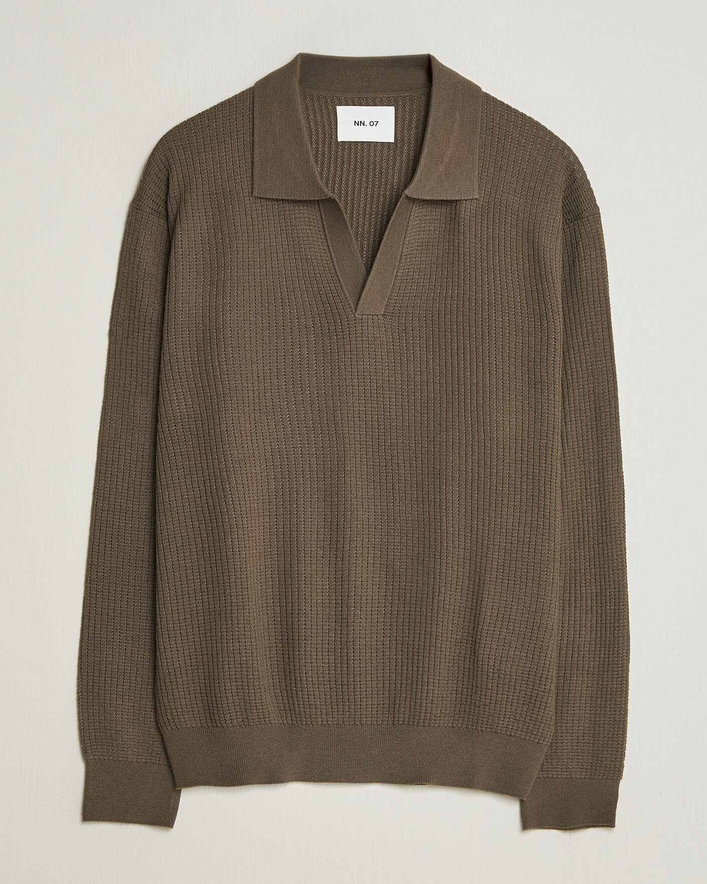 Homme | Pulls Et Tricots | NN07 | Nate Wool Knitted Polo Mable Husk