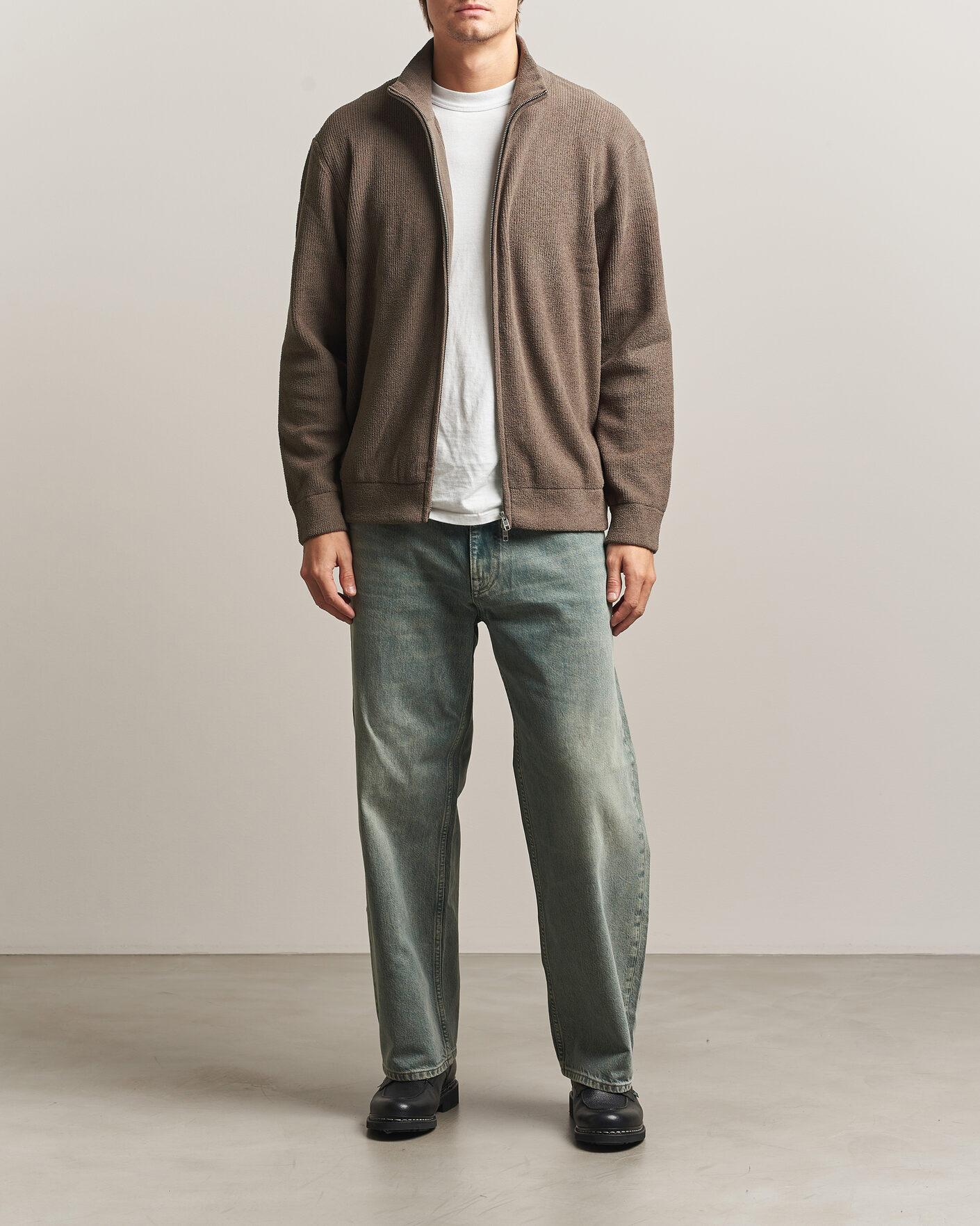 Homme | Pulls Et Tricots | NN07 | Danny Rib Knitted Full Zip Mable Husk