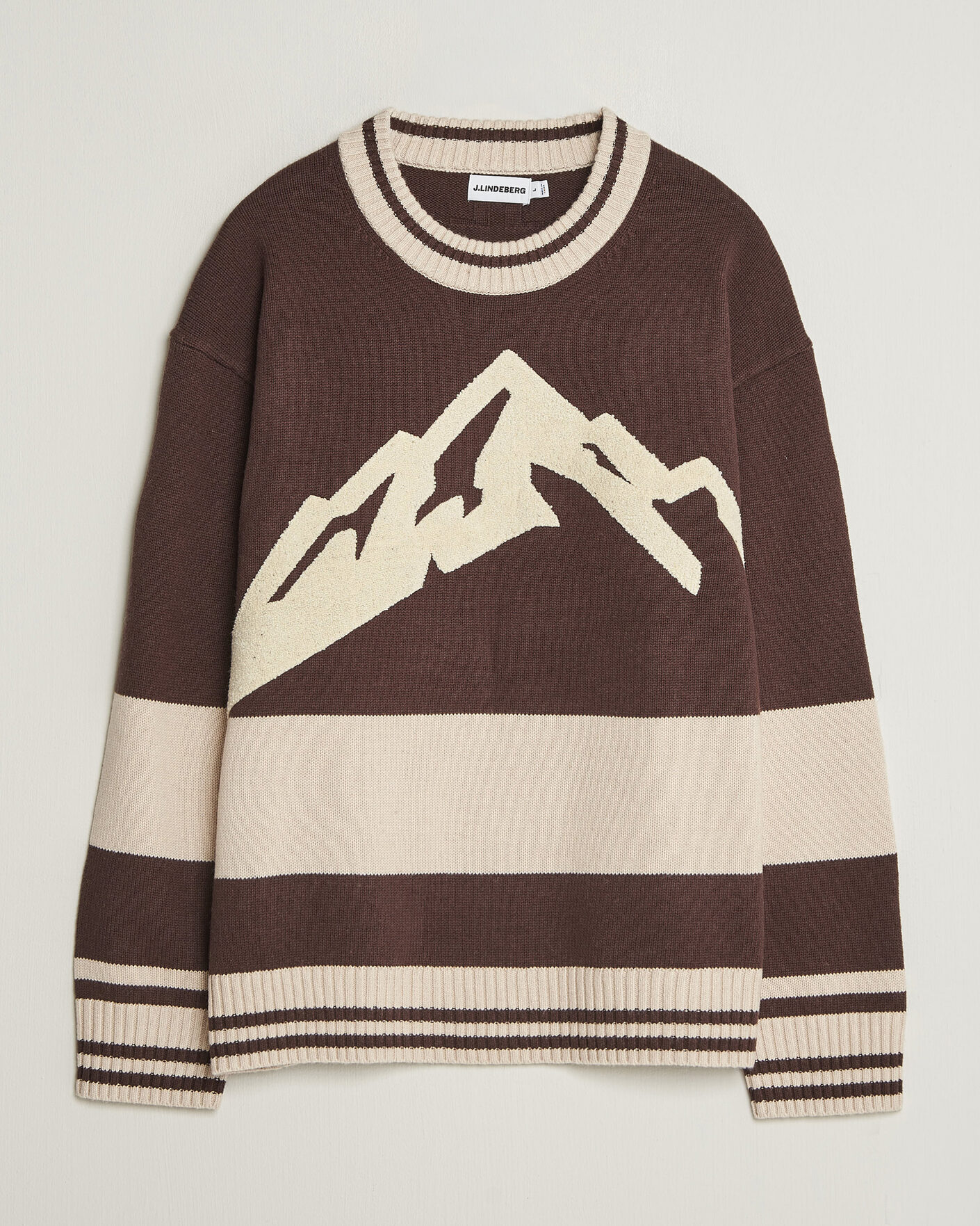 Homme | Pulls Et Tricots | J.Lindeberg | Steve Mountin Knitted Sweater Seal Brown