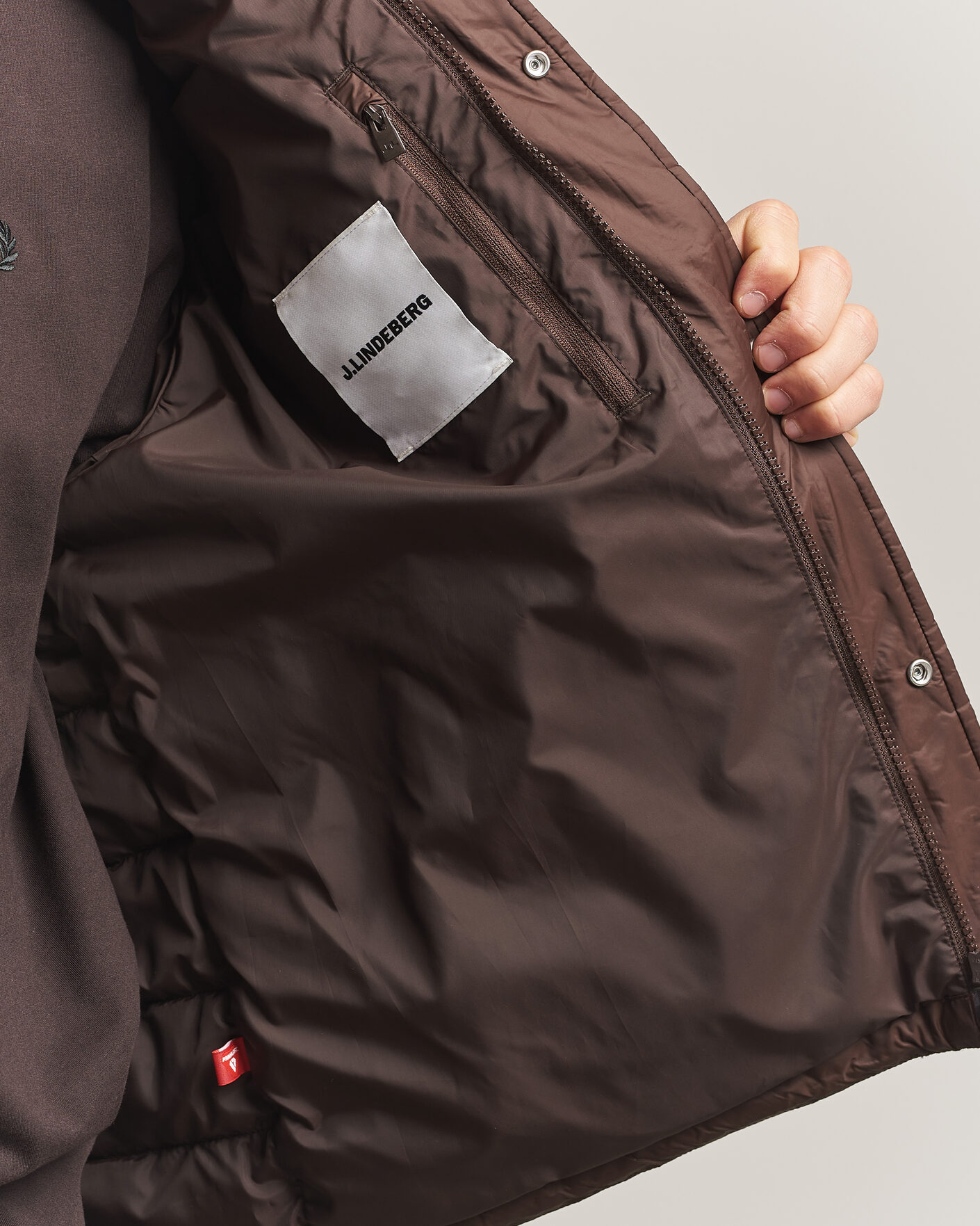 Homme | Manteaux Et Vestes | J.Lindeberg | Bailey Light Padded Jacket Seal Brown