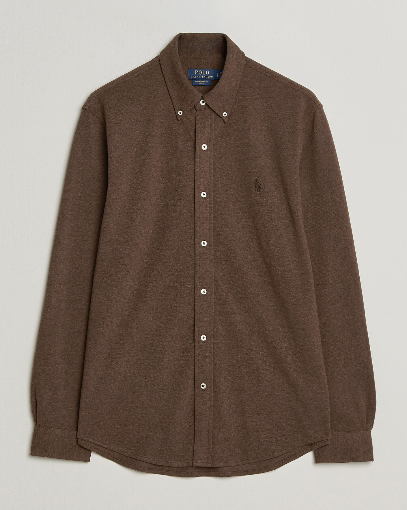 Homme | Polos | Polo Ralph Lauren | Featherweight Mesh Shirt Nutmeg Brown Heather