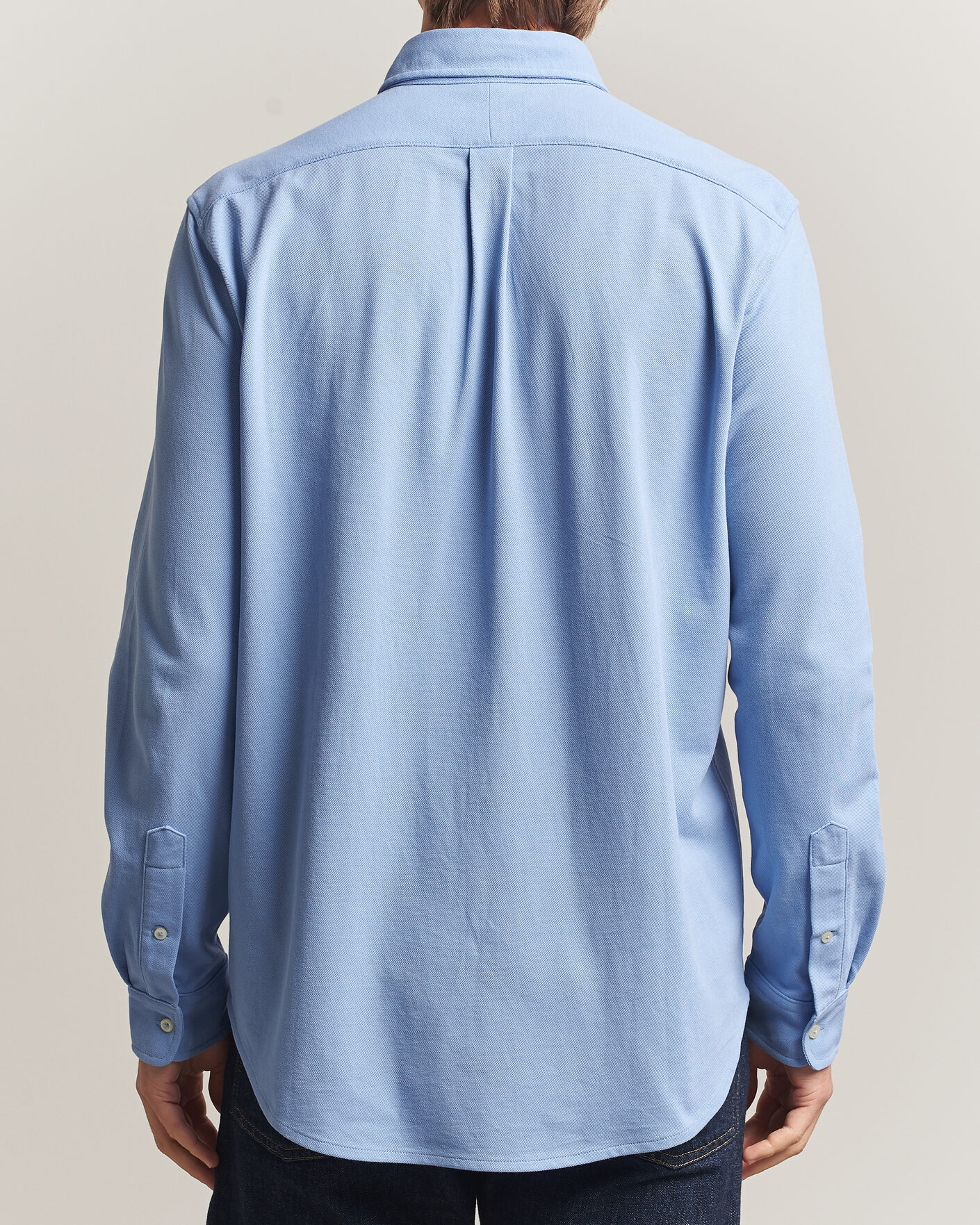 Heren | Polo's | Polo Ralph Lauren | Featherweight Mesh Shirt Dress Shirt Blue