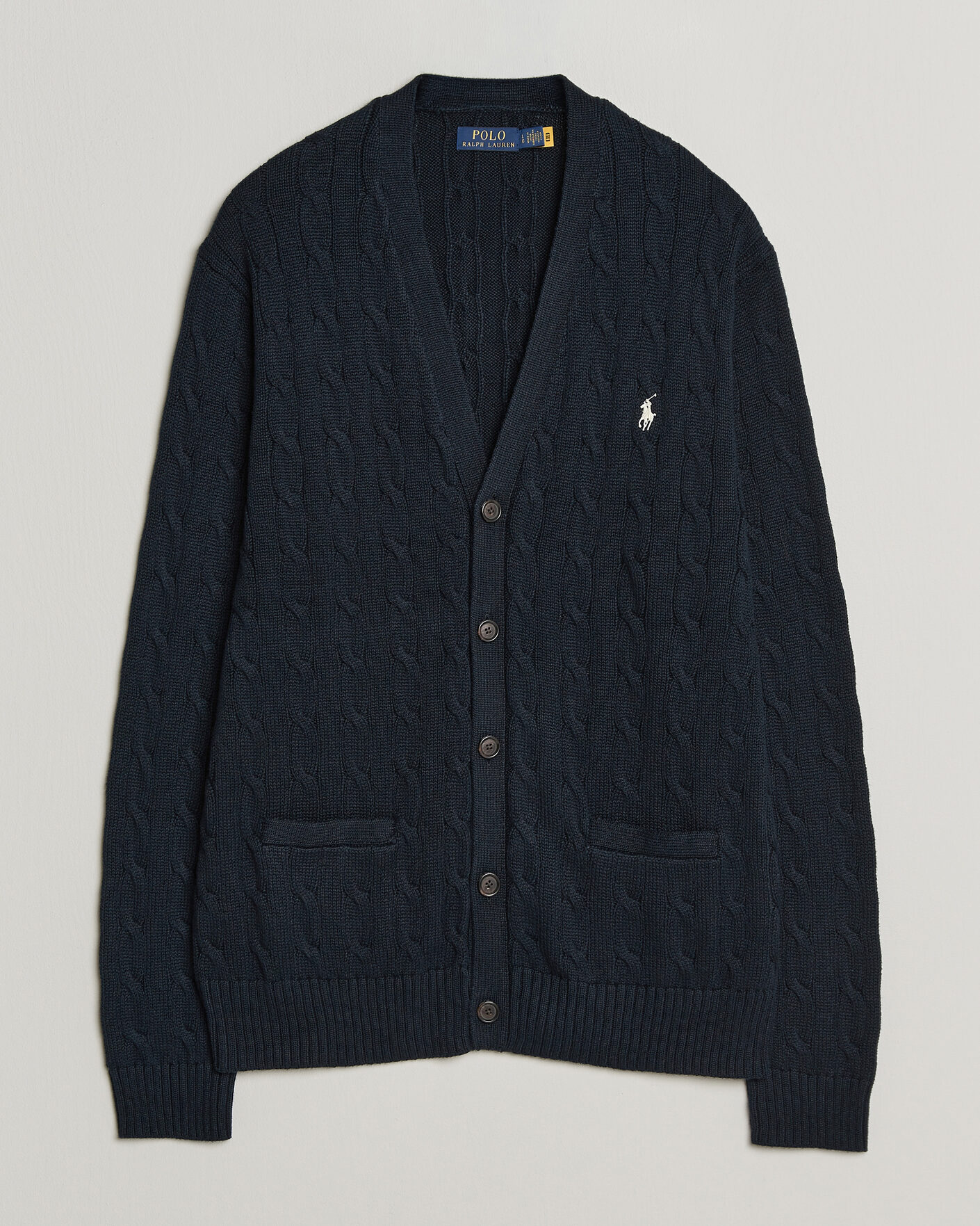 Heren | Truien | Polo Ralph Lauren | Cotton Cable Cardigan Hunter Navy