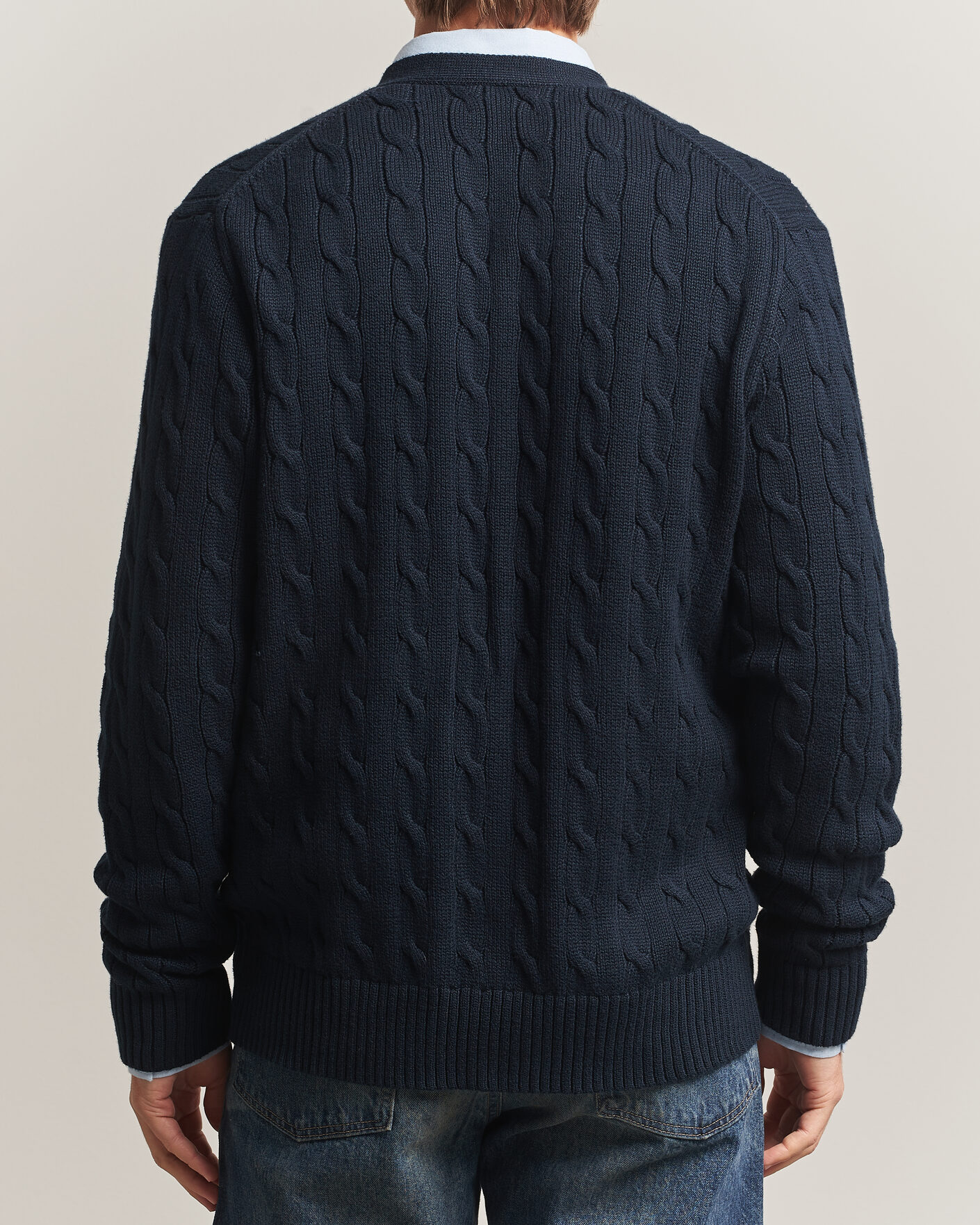 Heren | Truien | Polo Ralph Lauren | Cotton Cable Cardigan Hunter Navy