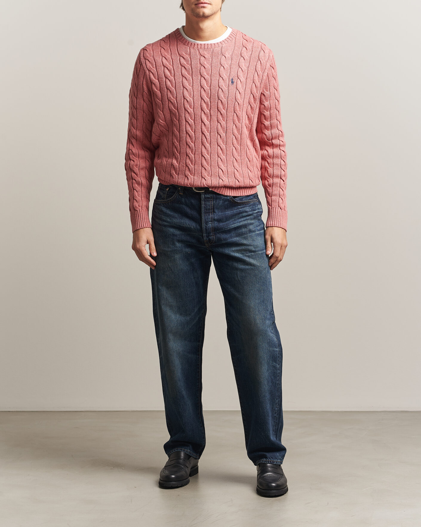 Homme | Pulls Et Tricots | Polo Ralph Lauren | Cotton Cable Pullover Faded Cranberry Heather