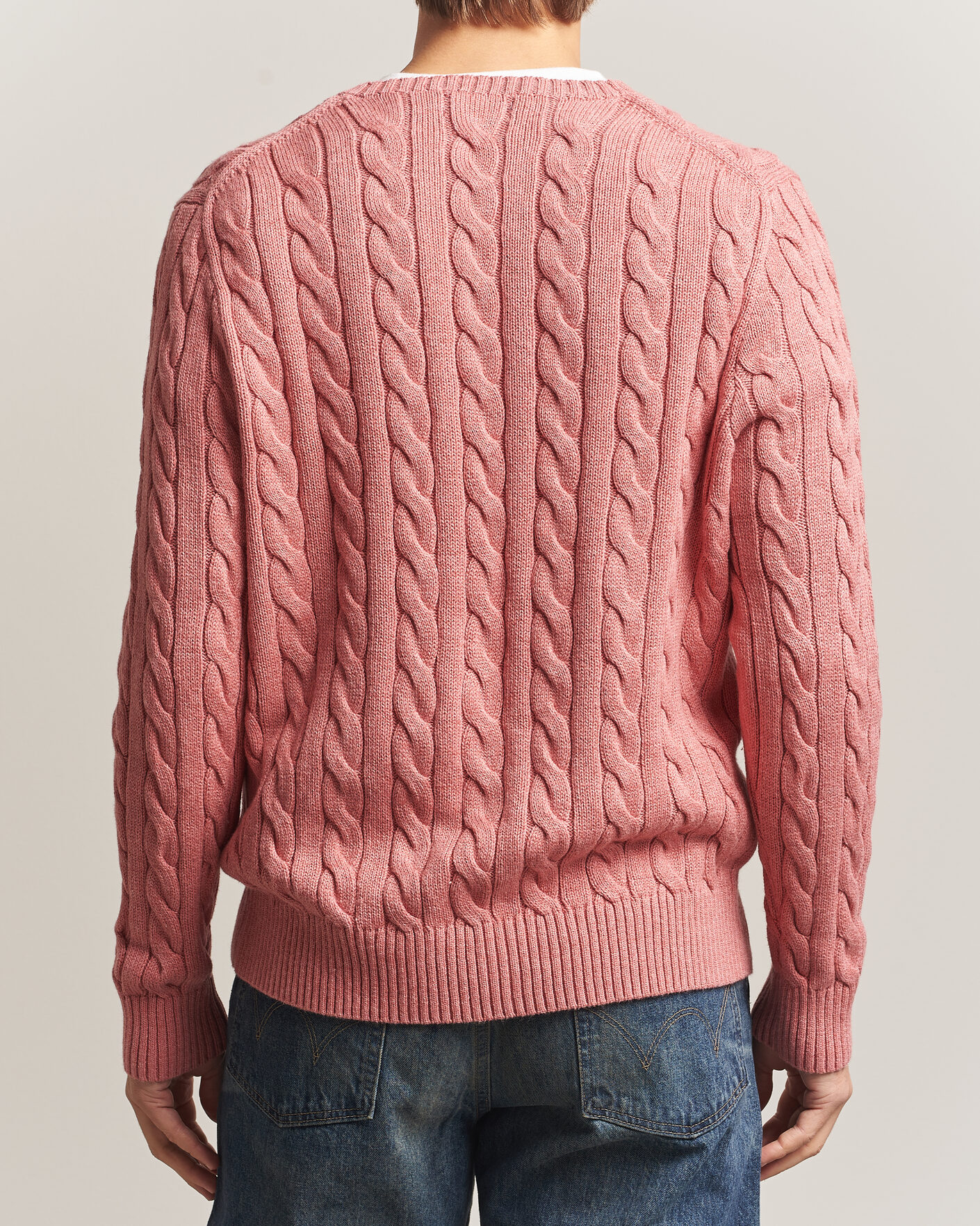 Homme | Pulls Et Tricots | Polo Ralph Lauren | Cotton Cable Pullover Faded Cranberry Heather