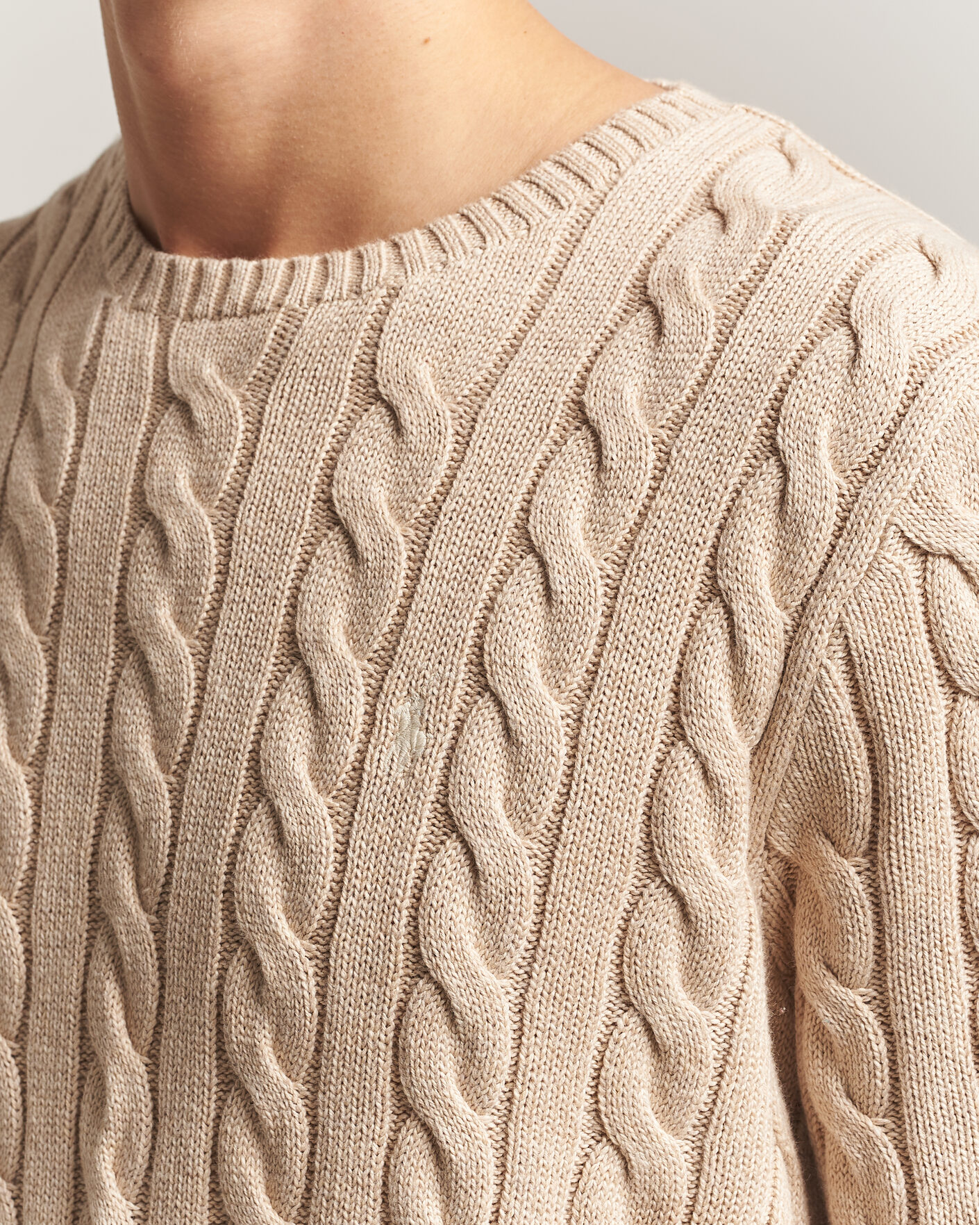 Homme | Pulls Et Tricots | Polo Ralph Lauren | Cotton Cable Pullover Jicama Brown Heather