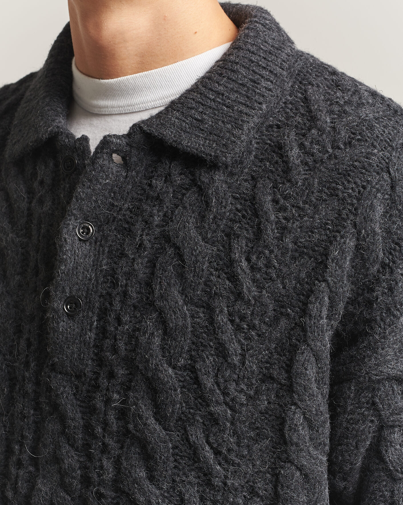 Homme | Pulls Et Tricots | Polo Ralph Lauren | Wool Blend Aran Sweater Hawks Eye Heather