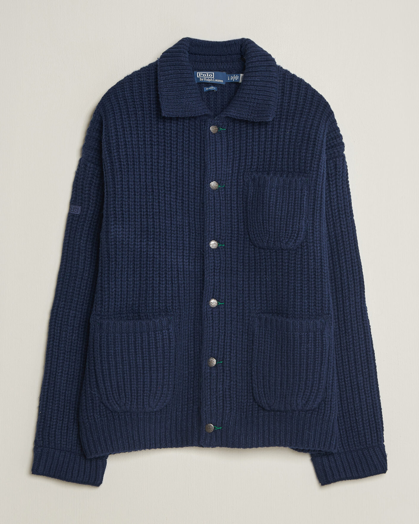 Homme | Pulls Et Tricots | Polo Ralph Lauren | Wool Blend Button Cardigan Blue Stonecrop