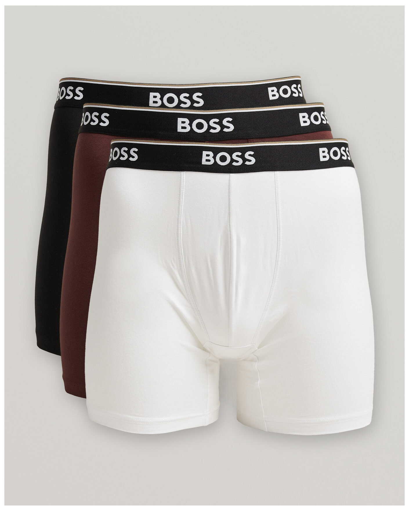 Homme | Sous-Vêtements Et Chaussettes | BOSS BLACK | 3-Pack Long Leg Boxer Burgundy/White/Black