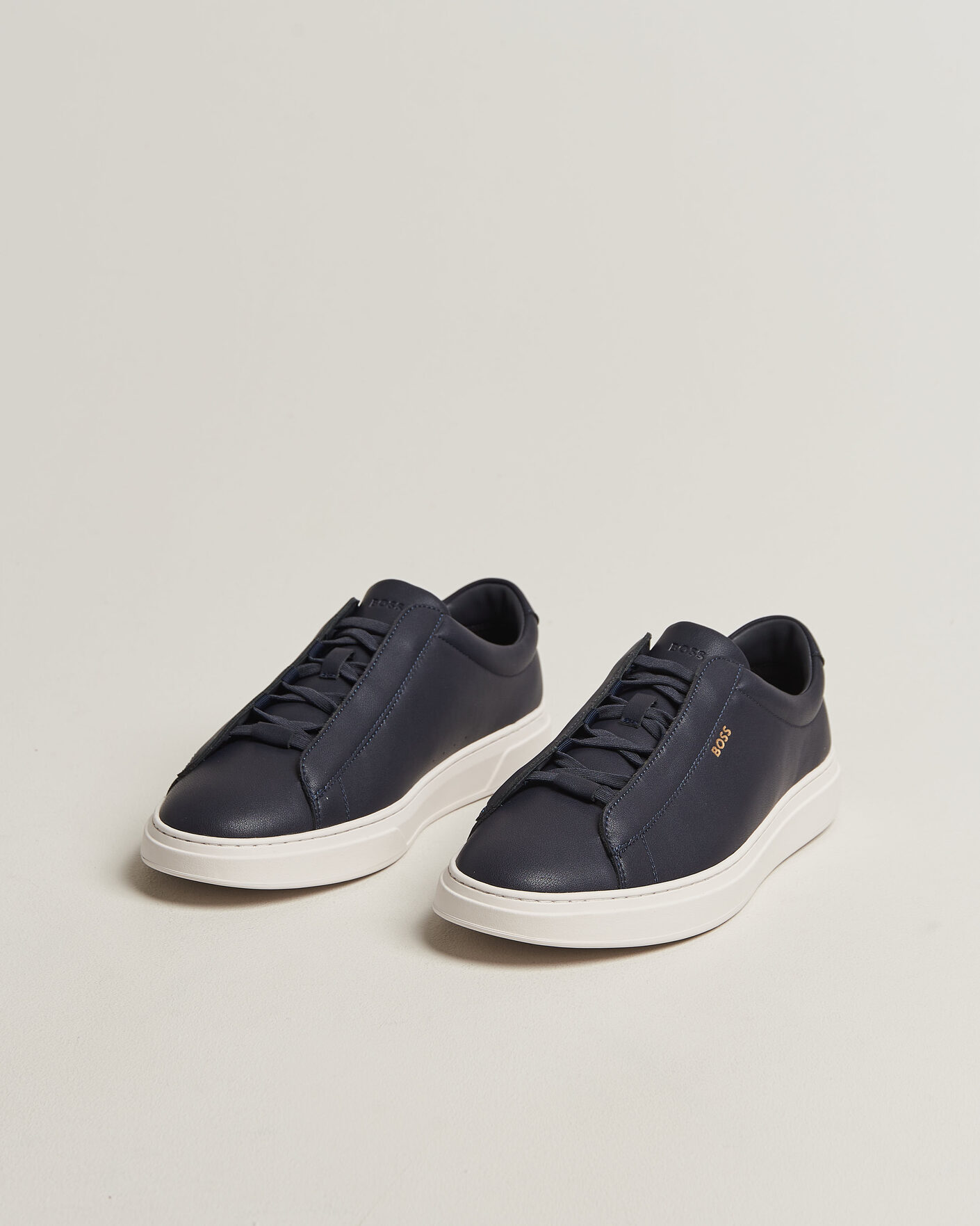Heren | Sneakers | BOSS BLACK | Kieran Leather Sneaker Dark Blue