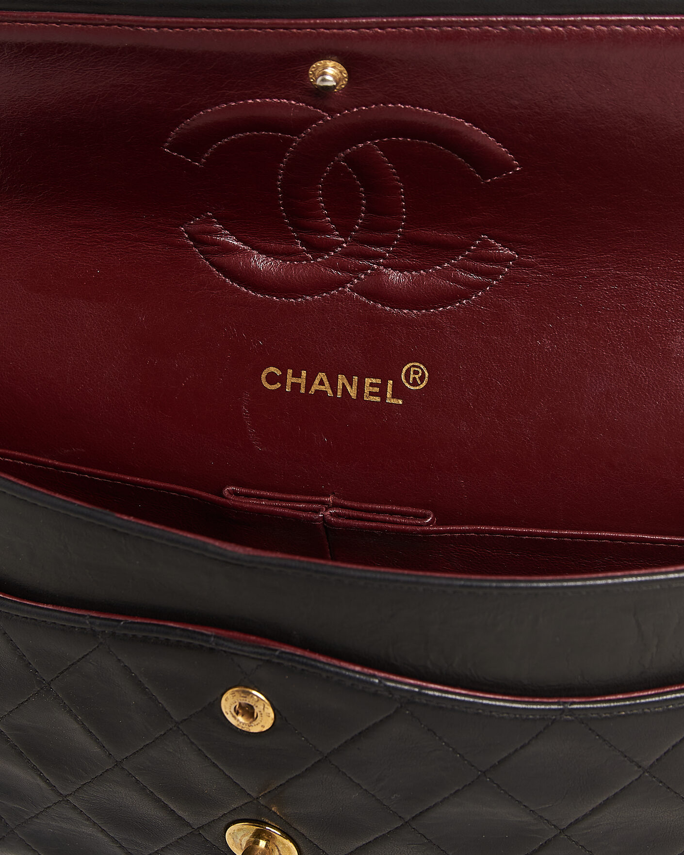 Heren | Pre-Owned & Vintage Bags | Louis Vuitton Pre-Owned | Chanel Pre-Owned Classic Medium Double Flap Bag Lambskin Black