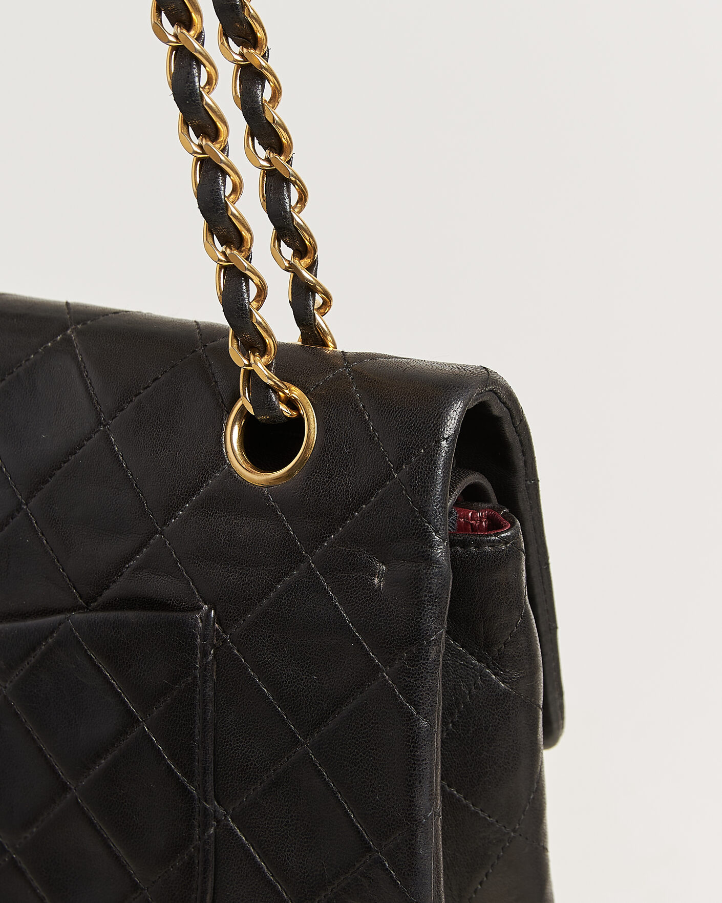 Heren | Pre-Owned & Vintage Bags | Louis Vuitton Pre-Owned | Chanel Pre-Owned Classic Medium Double Flap Bag Lambskin Black