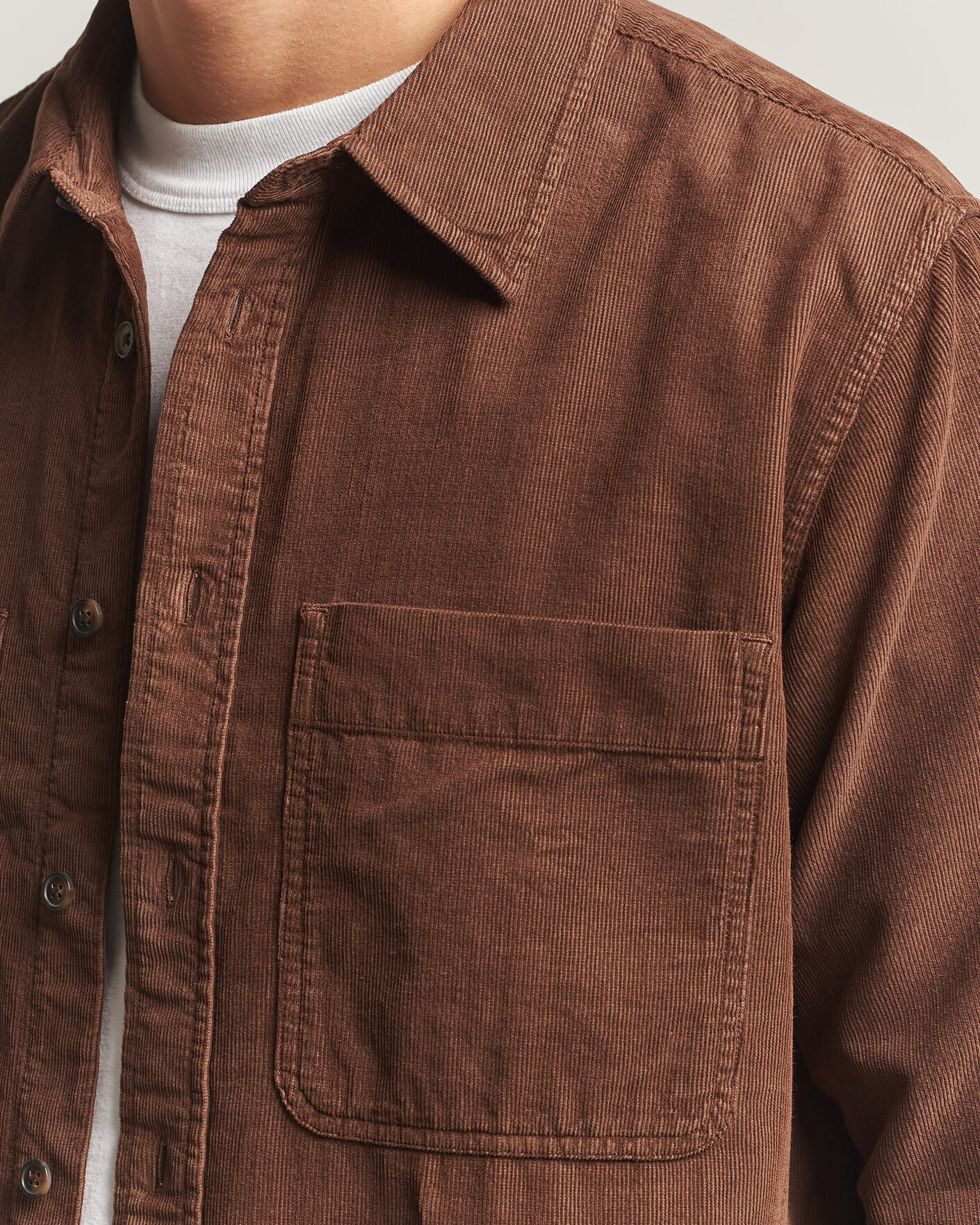 Heren | Overhemden | PS Paul Smith | Casual Fit Corduroy Shirt Brown