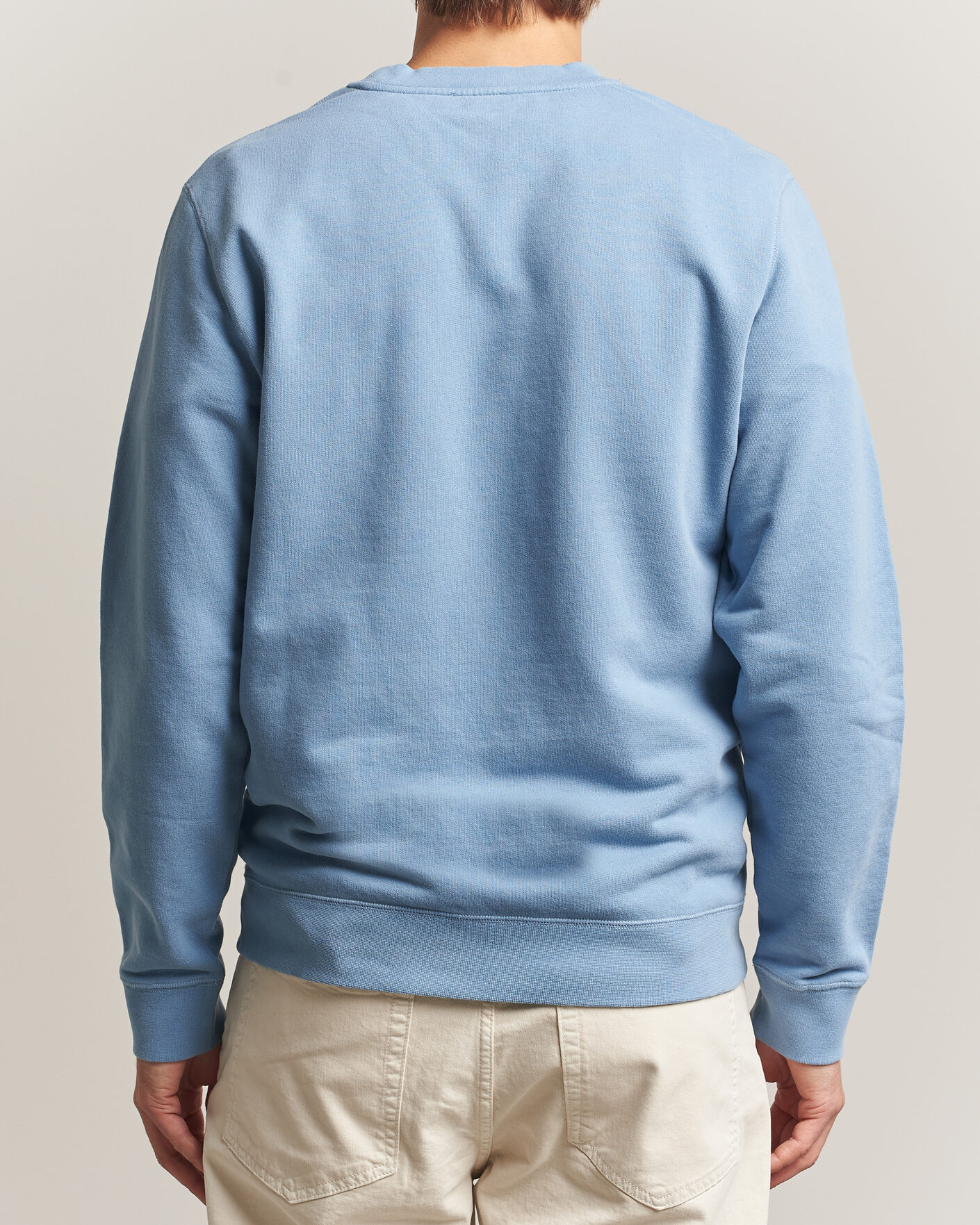 Heren | Truien | Sunspel | Loopback Sweatshirt Studio Blue
