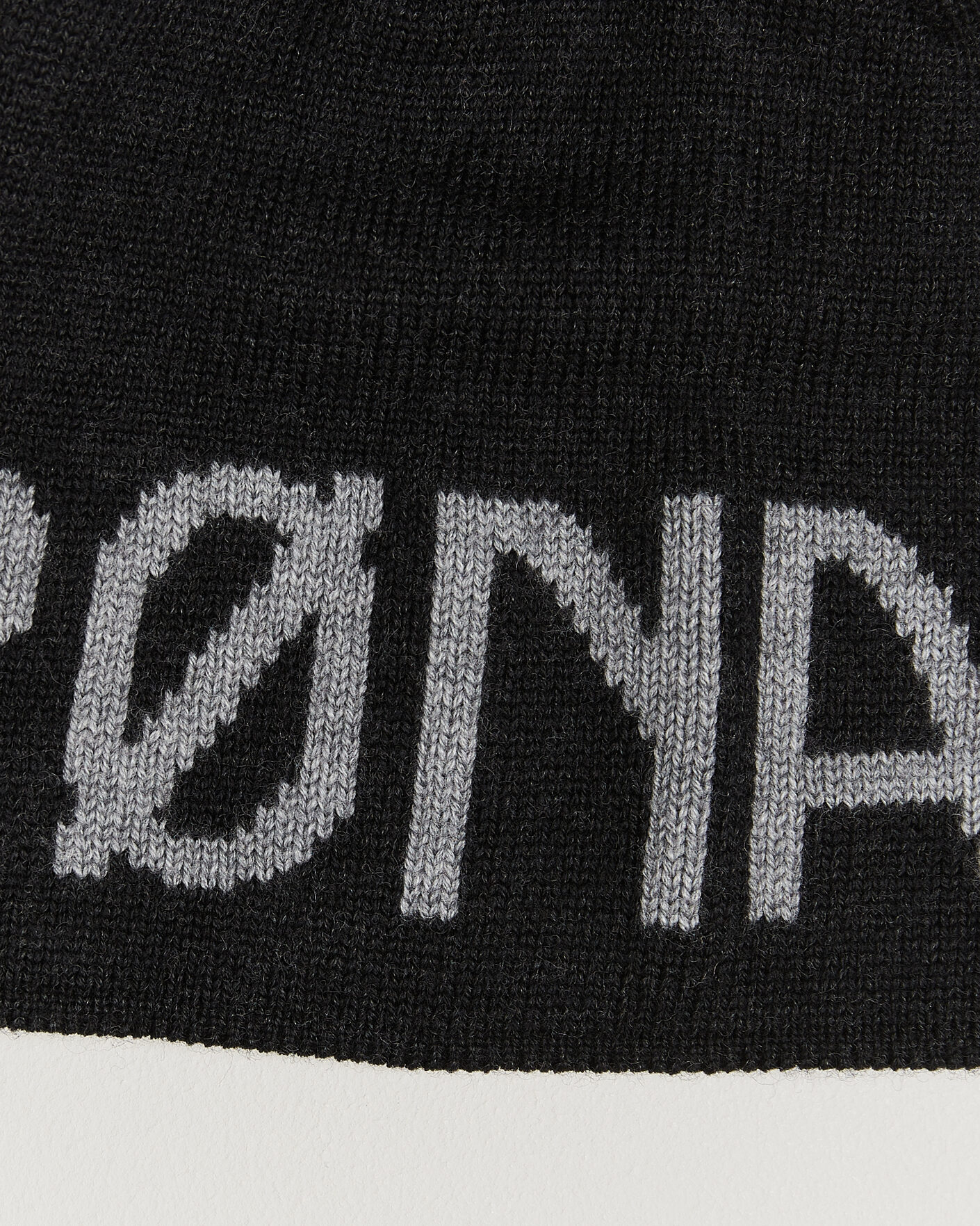 Heren | Mutsen | Norrøna | Mid Merino Wool Logo Beanie Caviar Melange